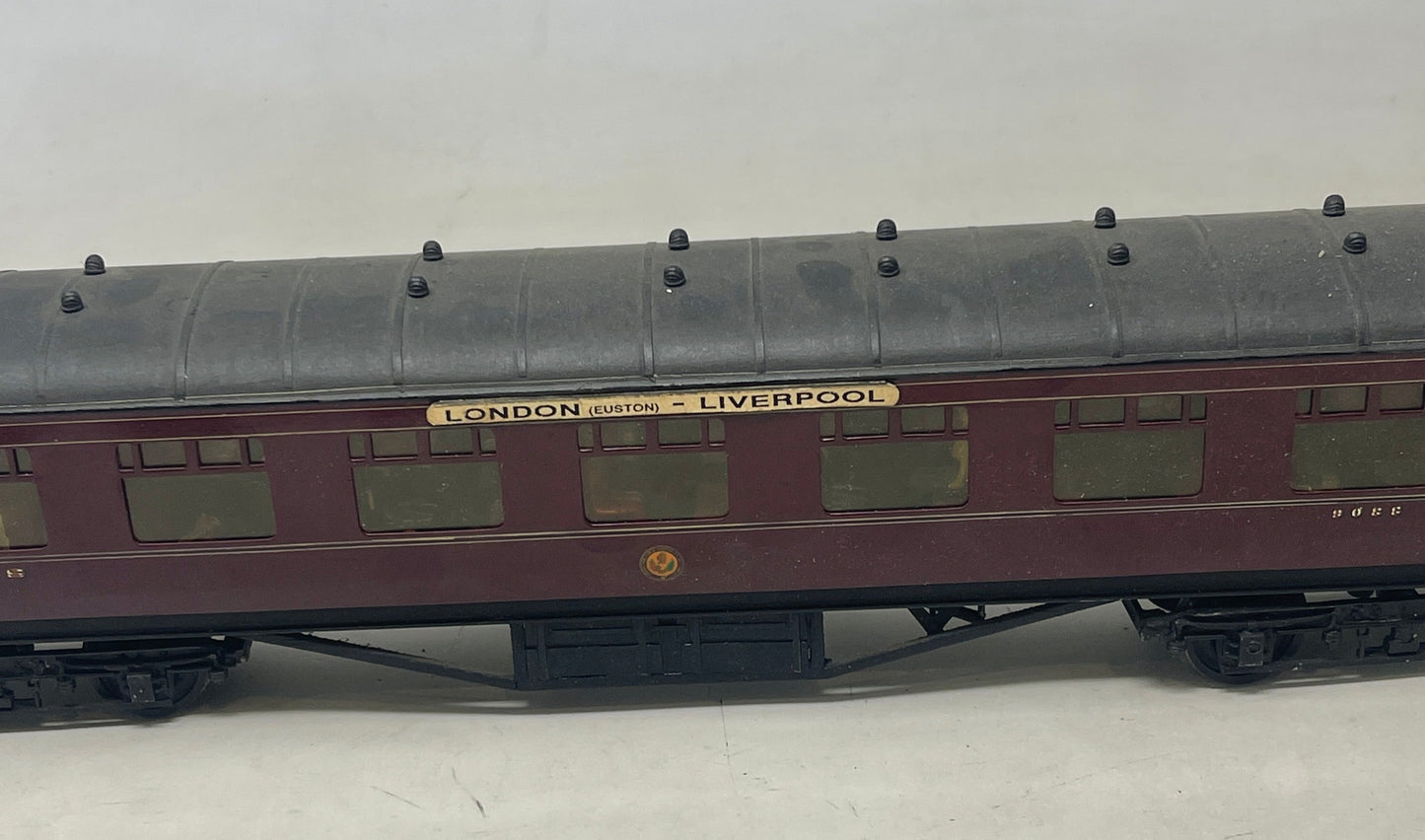 0 Gauge LMS Maroon Stanier 3rd Coach