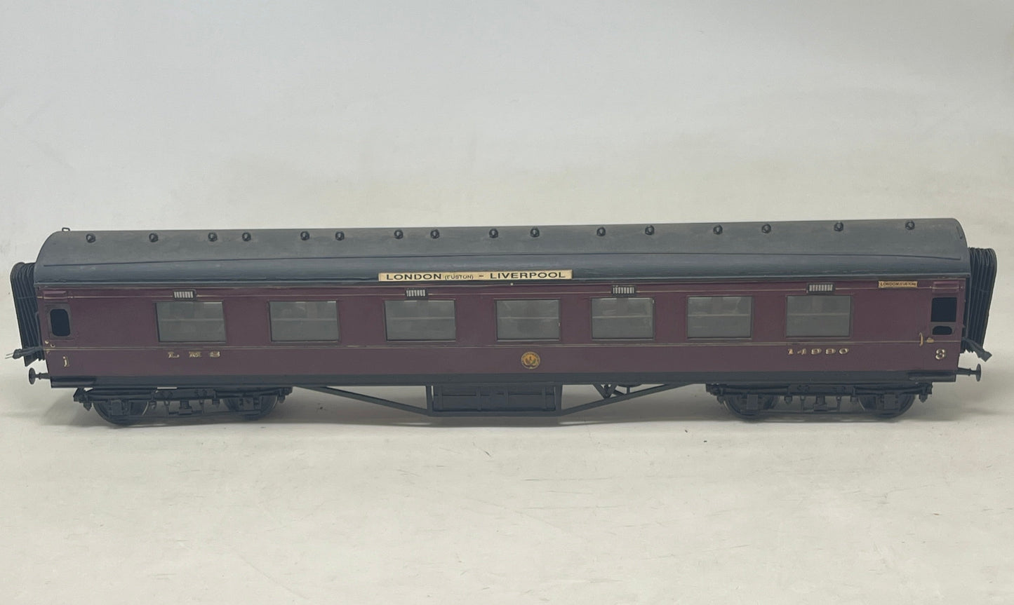 0 Gauge LMS Maroon Stanier D`3rd Coach