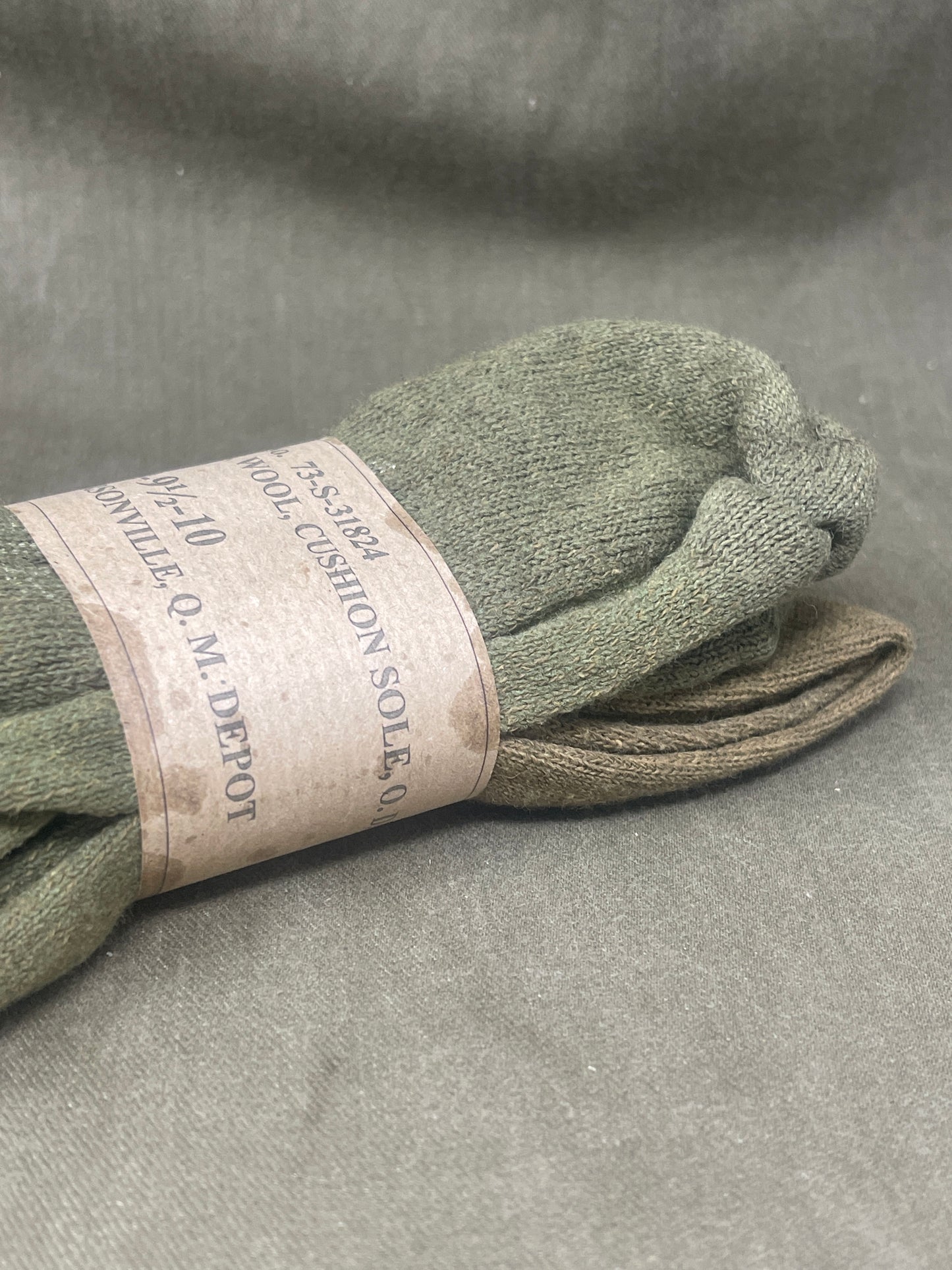 Original US ARMY WW2 boots socks size 9-9.5-10 socks wool 1943 Dated