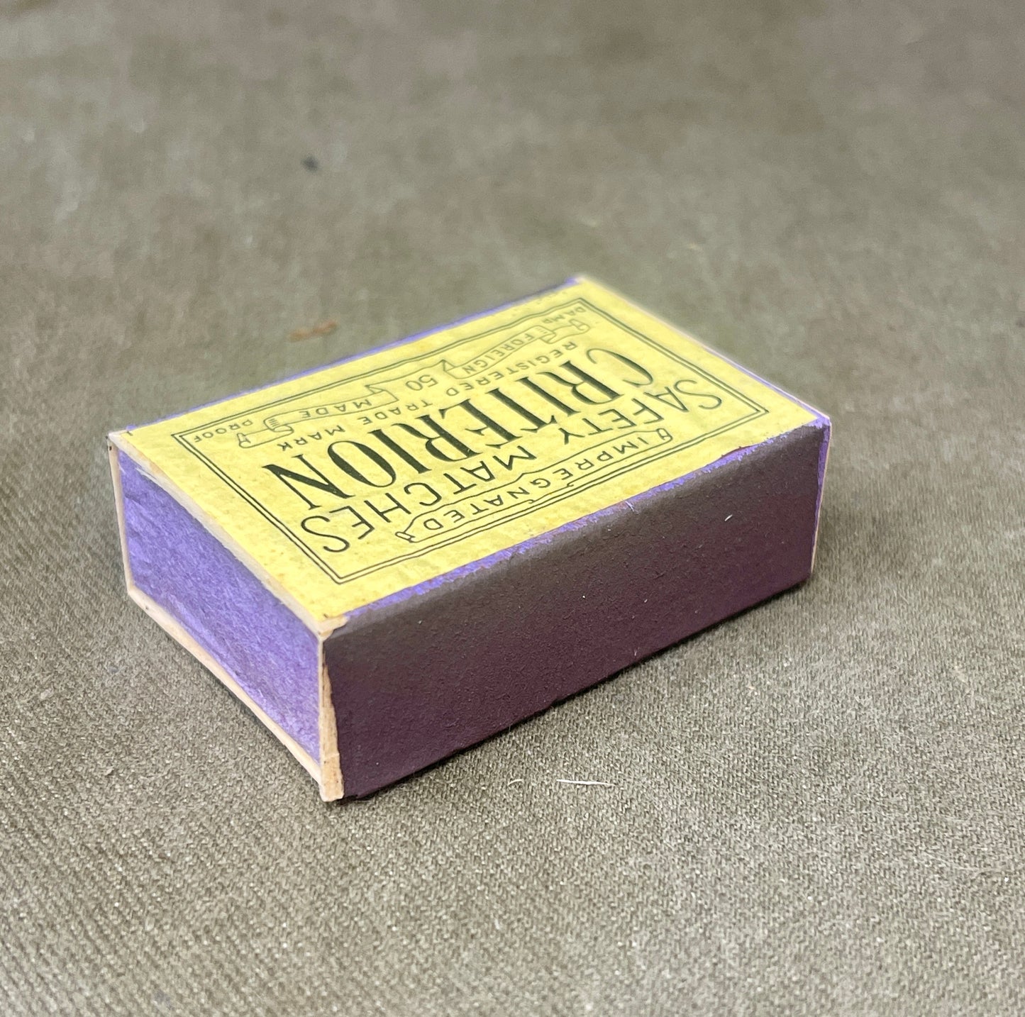 Canadian Criterion WW2 Impregnated Safety Matches