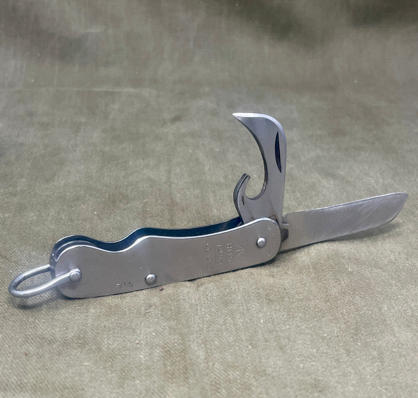 British Army Jack Knife Far East Jungle 1953 Dated R.B.S