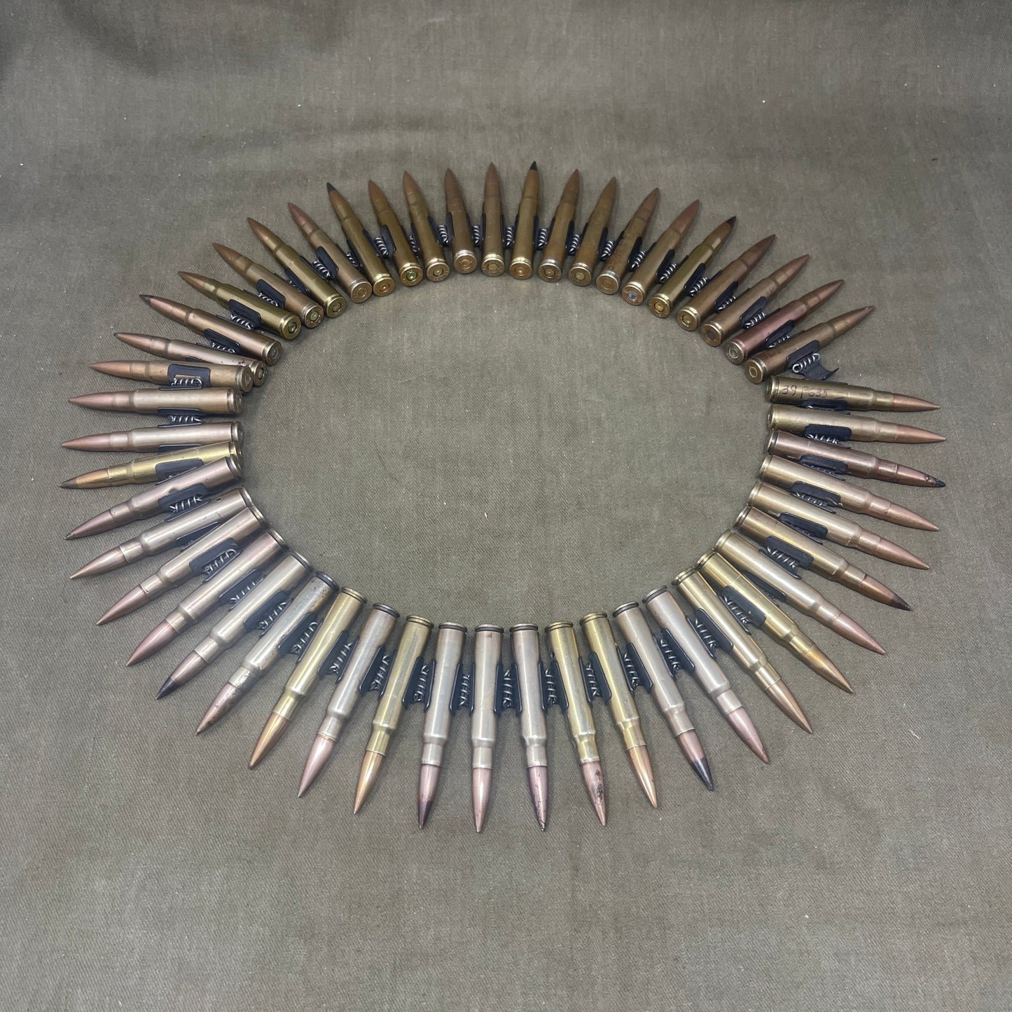 100 x INERT WW2 Issued Wehrmacht 7.92 MG34 /MG42 Machine Gun Belt
