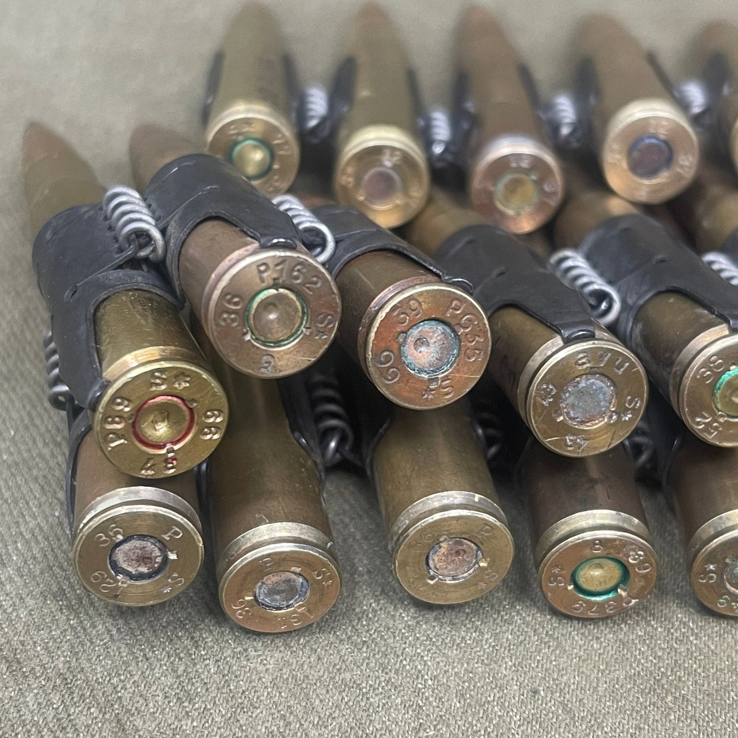 100 x INERT WW2 Issued Wehrmacht 7.92 MG34 /MG42 Machine Gun Belt