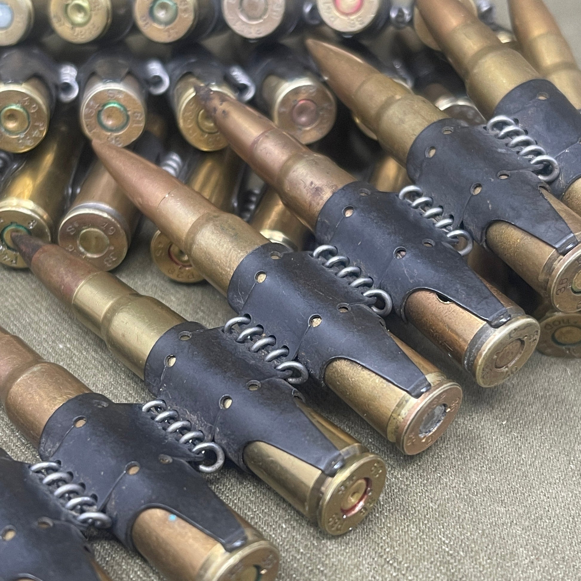 100 x INERT  WW2 Issued Wehrmacht 7.92  MG34 /MG42 Machine Gun Belt