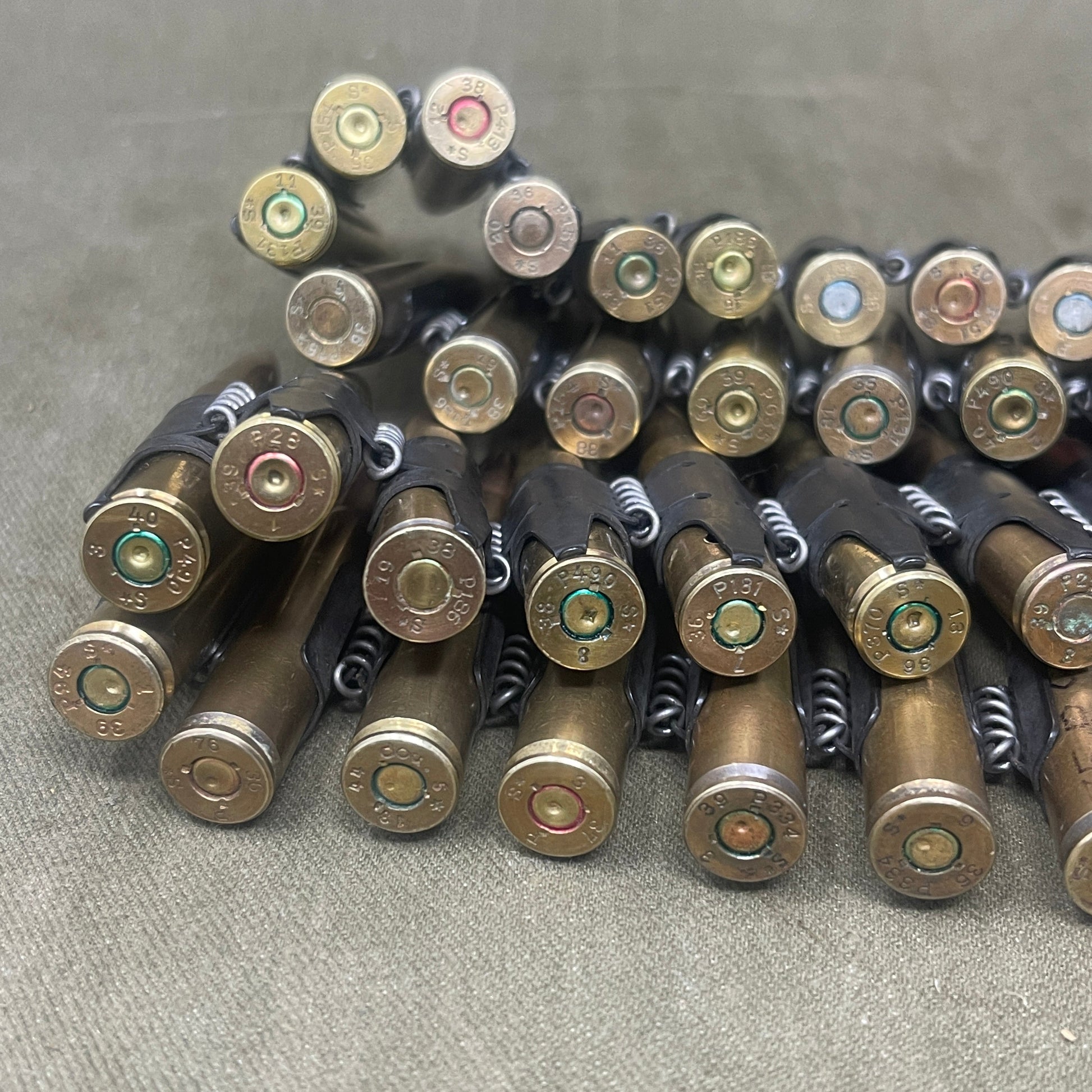 100 x INERT  WW2 Issued Wehrmacht 7.92  MG34 /MG42 Machine Gun Belt