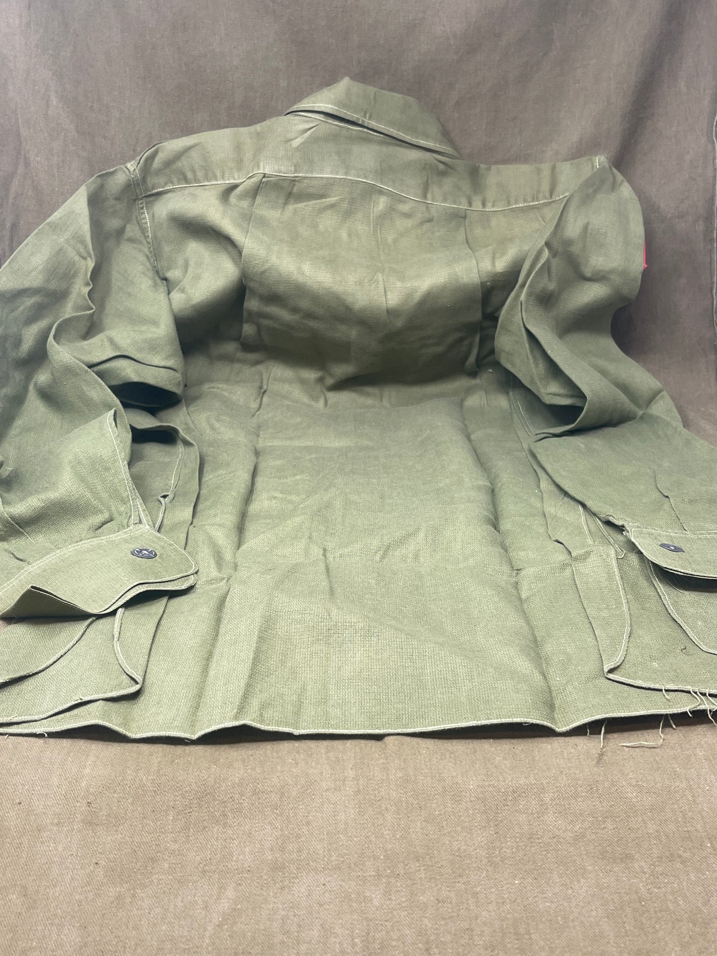 1950s British Army Jungle Green Shirt/Jacket – 48th Gurkha Division & Home Counties Brigade Badges (37–39" Chest)