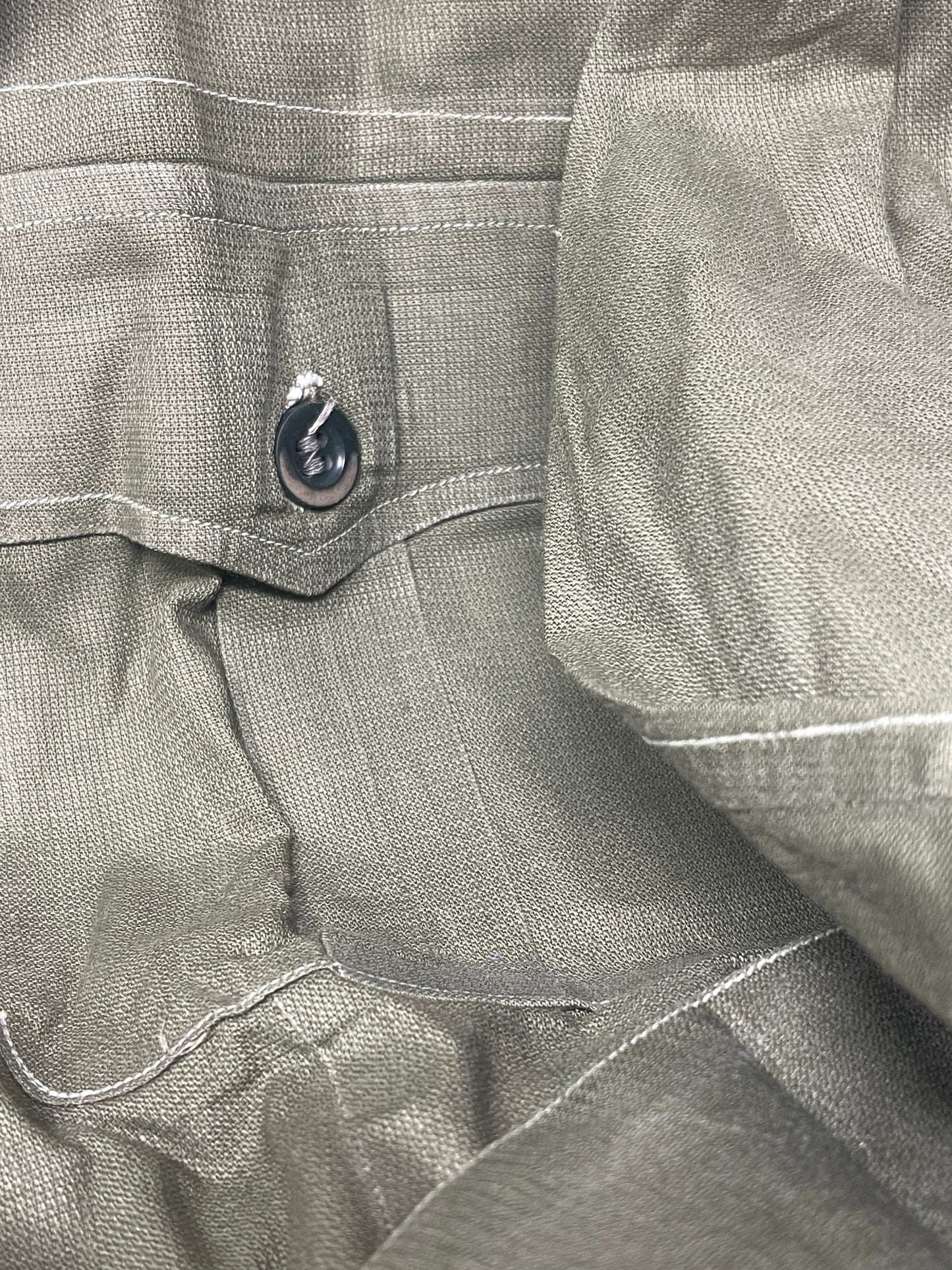 Original 1950 British Army Jungle Green Bush Jacket – Size 4, Christopher Roberts & Co. – Excellent Condition