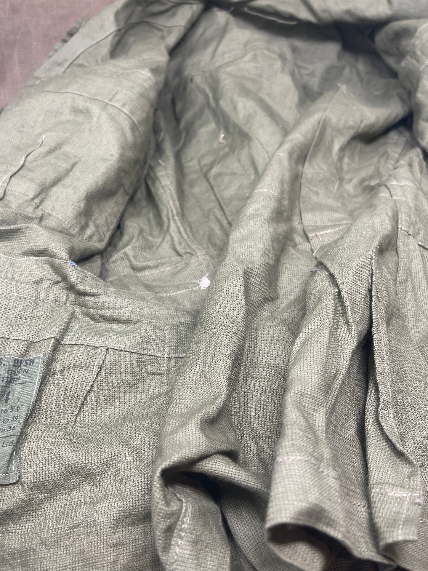 1950 Dated British Army Jungle Green Bush Jacket Size 4