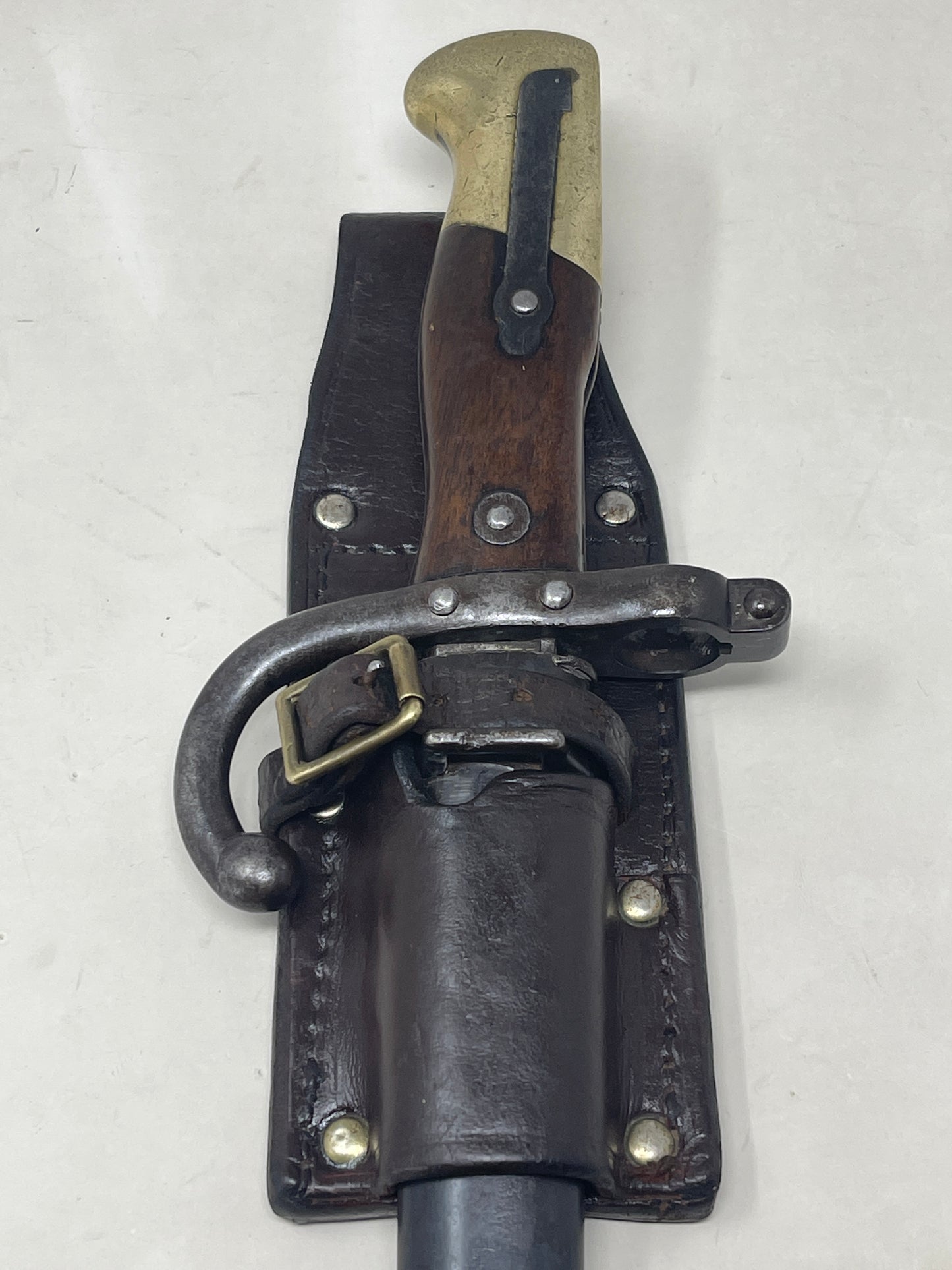 French M1874 Gras bayonet 20.5 inch, single edged, T section blade.