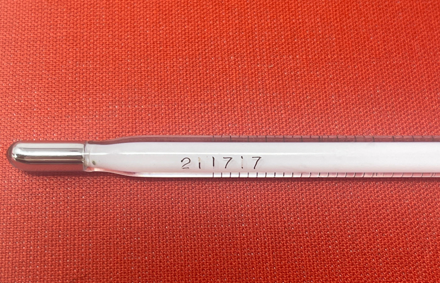 Vintage Thermometer in Aluminium Tube