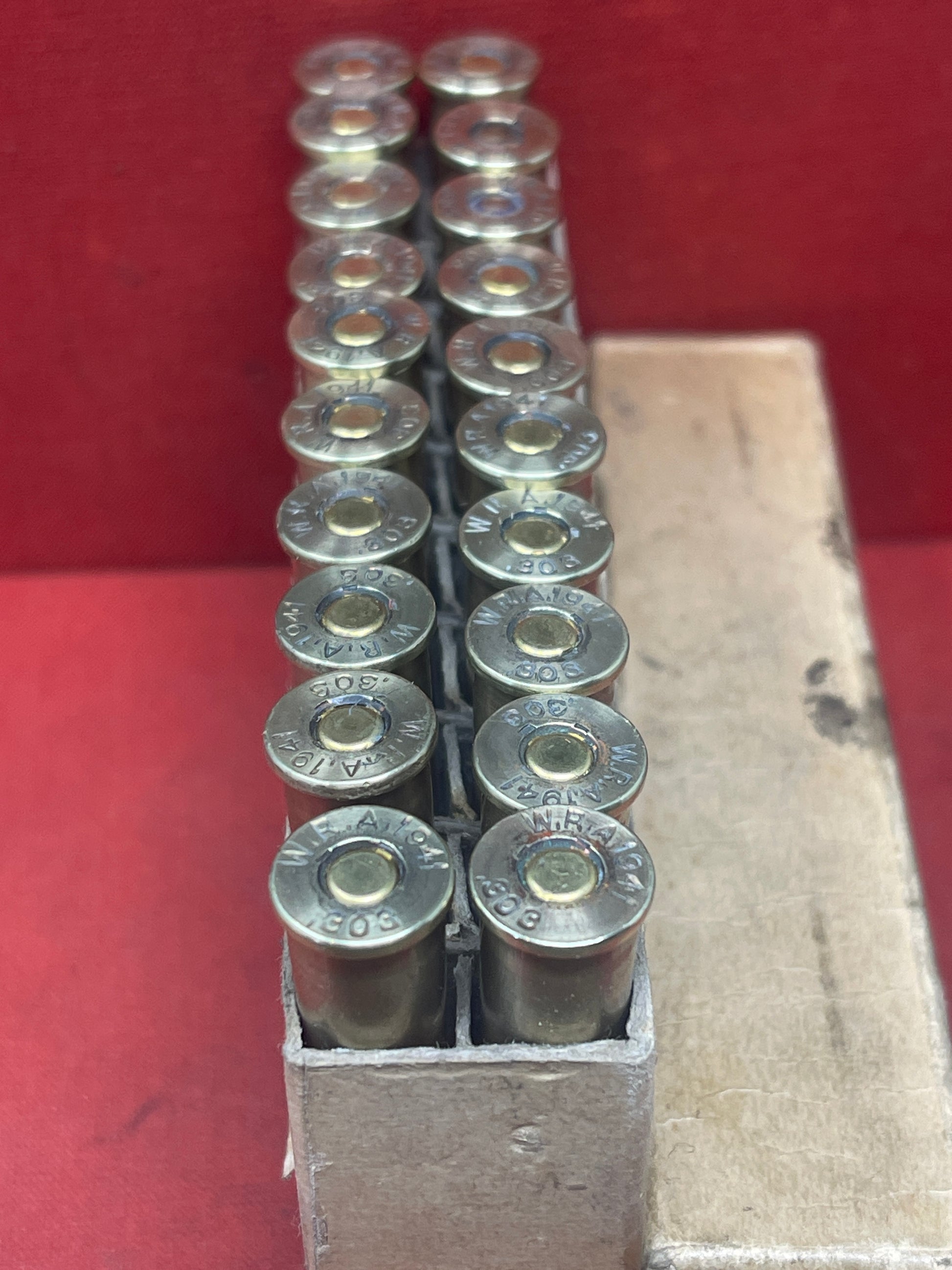 20 x INERT Lend Lease US Winchester 303 Rounds Dated 1941