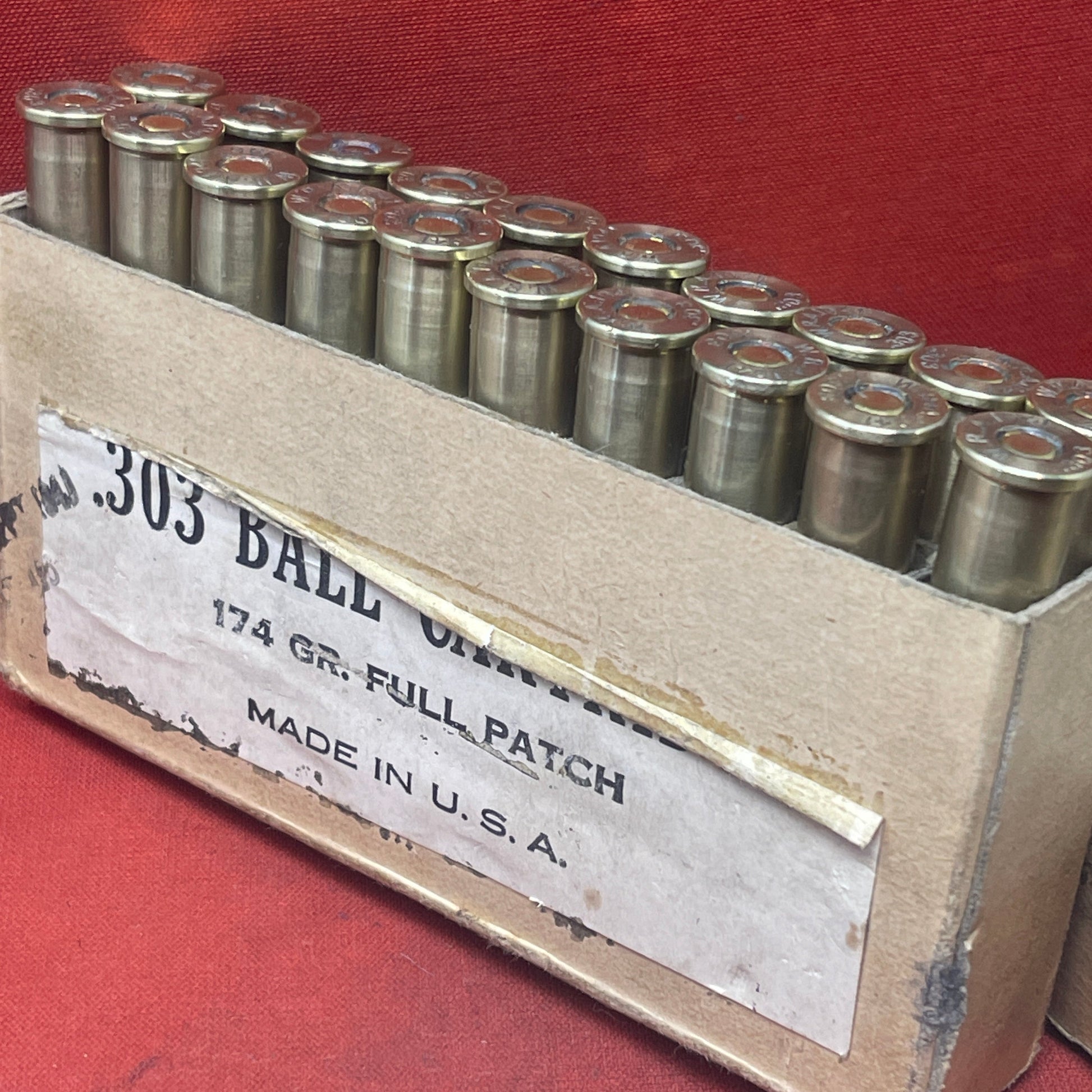 20 x INERT Lend Lease US Winchester 303 Rounds Dated 1941