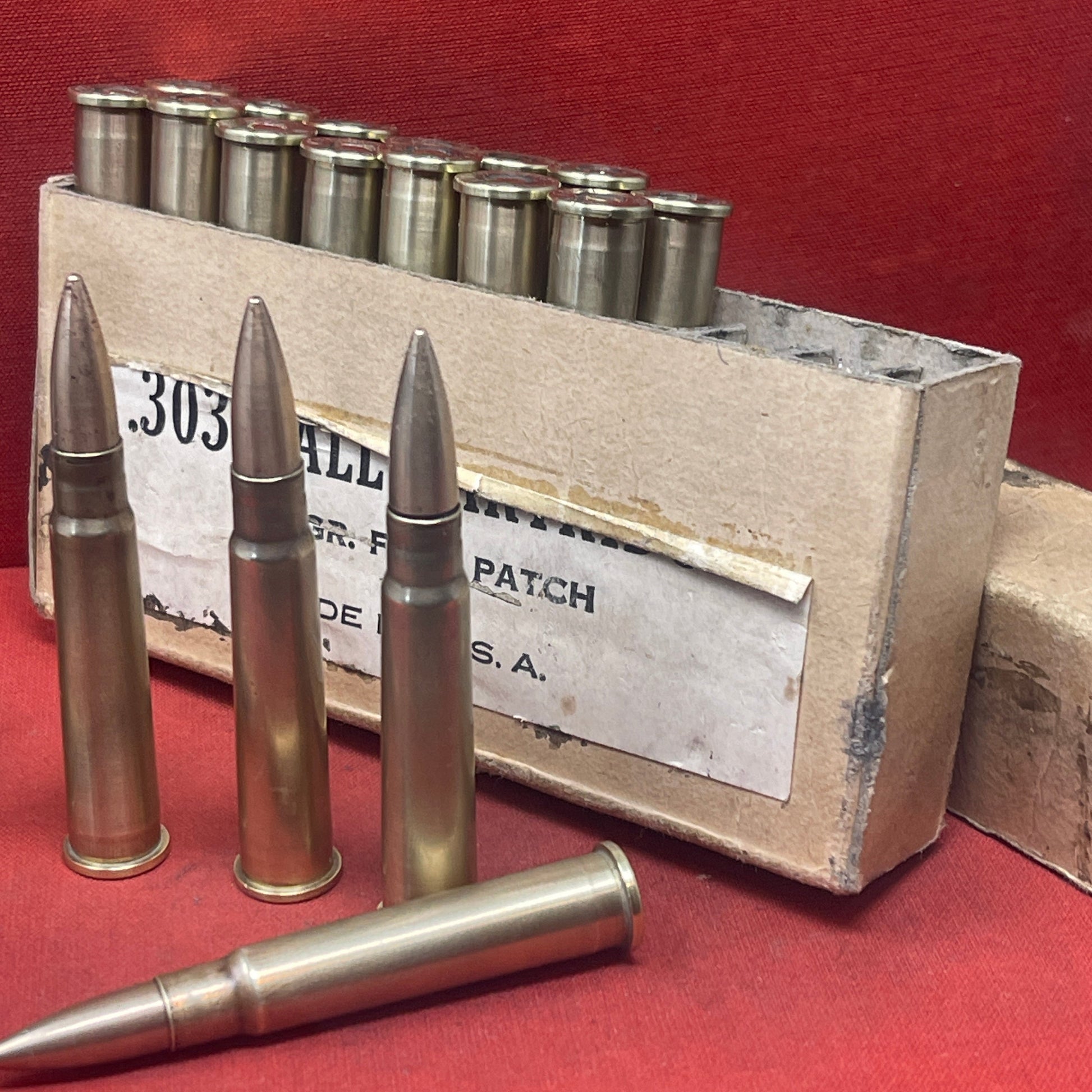 20 x INERT Lend Lease US Winchester 303 Rounds Dated 1941