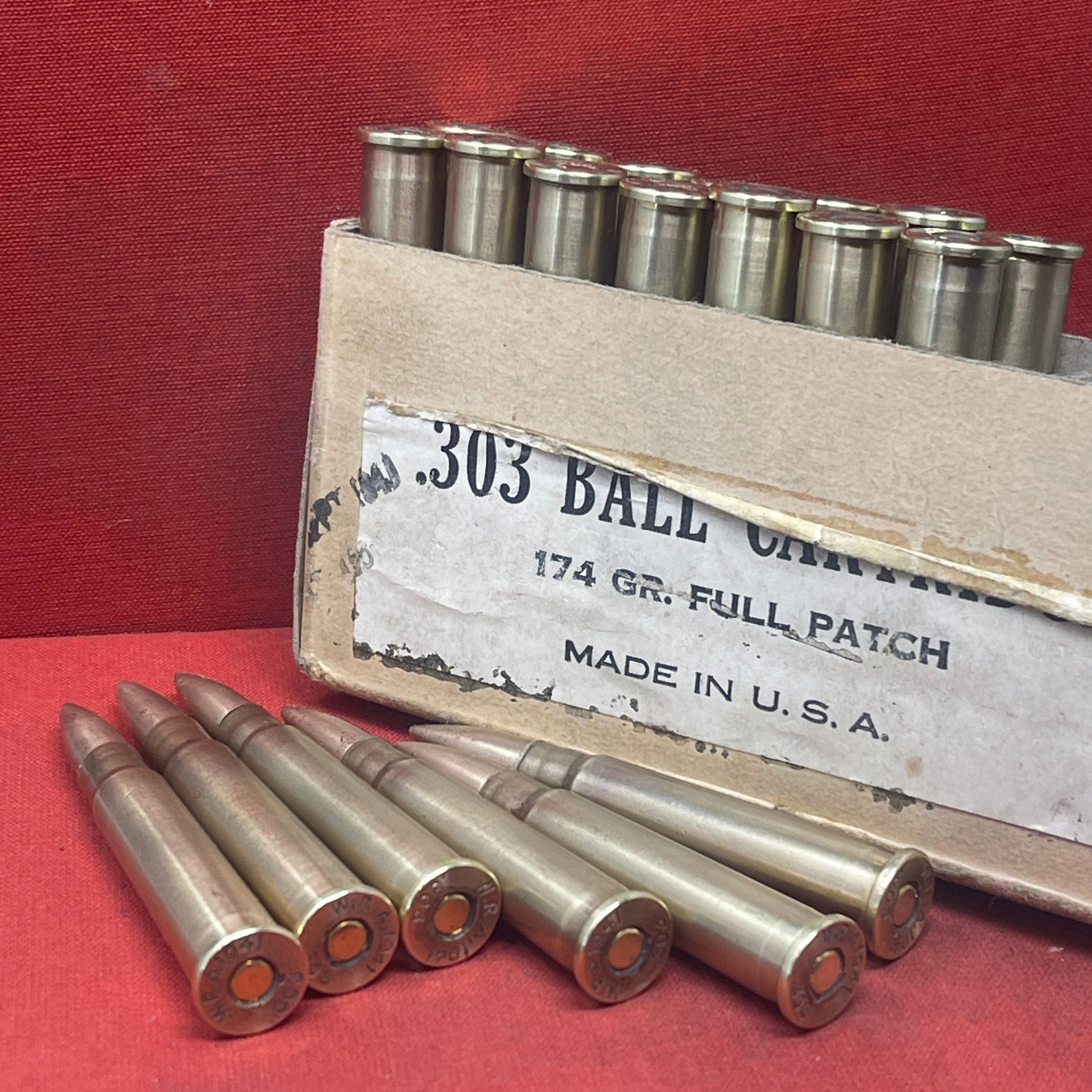 20 x INERT Lend Lease US Winchester 303 Rounds Dated 1941