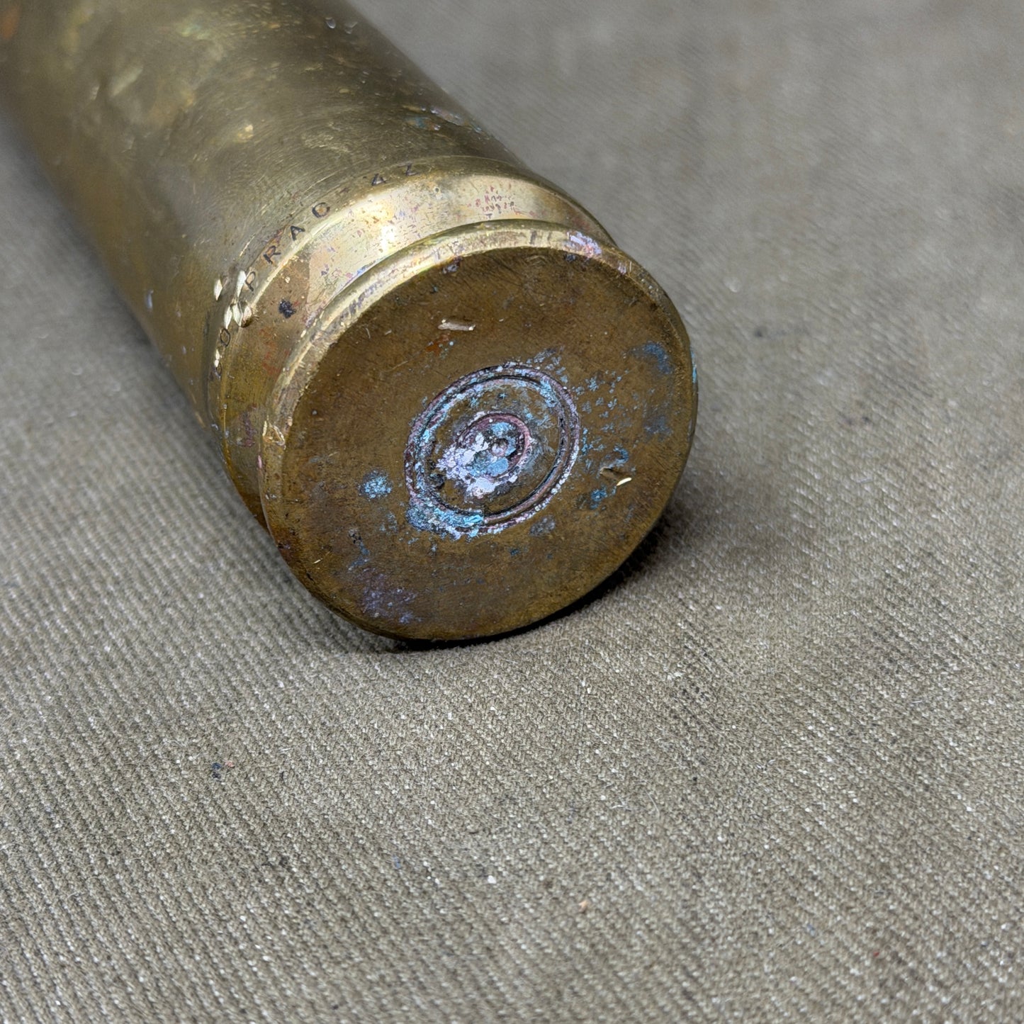 Original British 30mm Cannon Case – Recovered Fired Brass Case – Ideal Starter Collectible