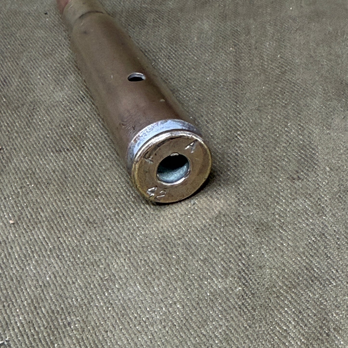 Original U.S. WWII .50 BMG Frankford Arsenal Drill Round – FA 42 Inert Training Cartridge