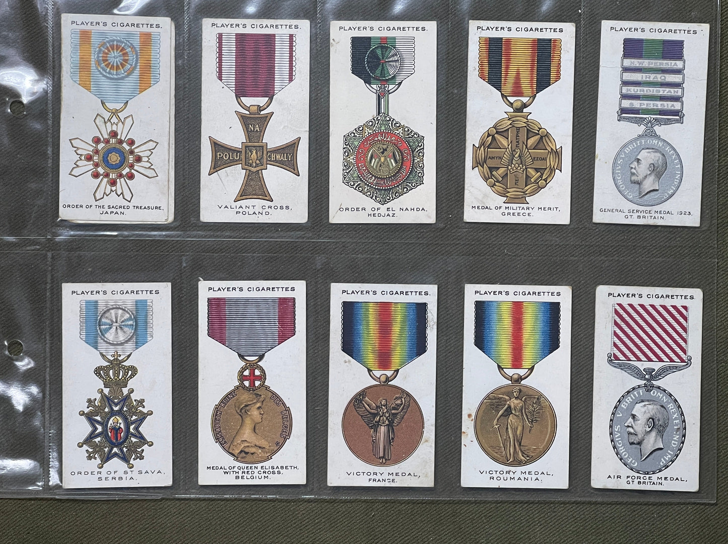John Player & Sons War Decorations & Medals