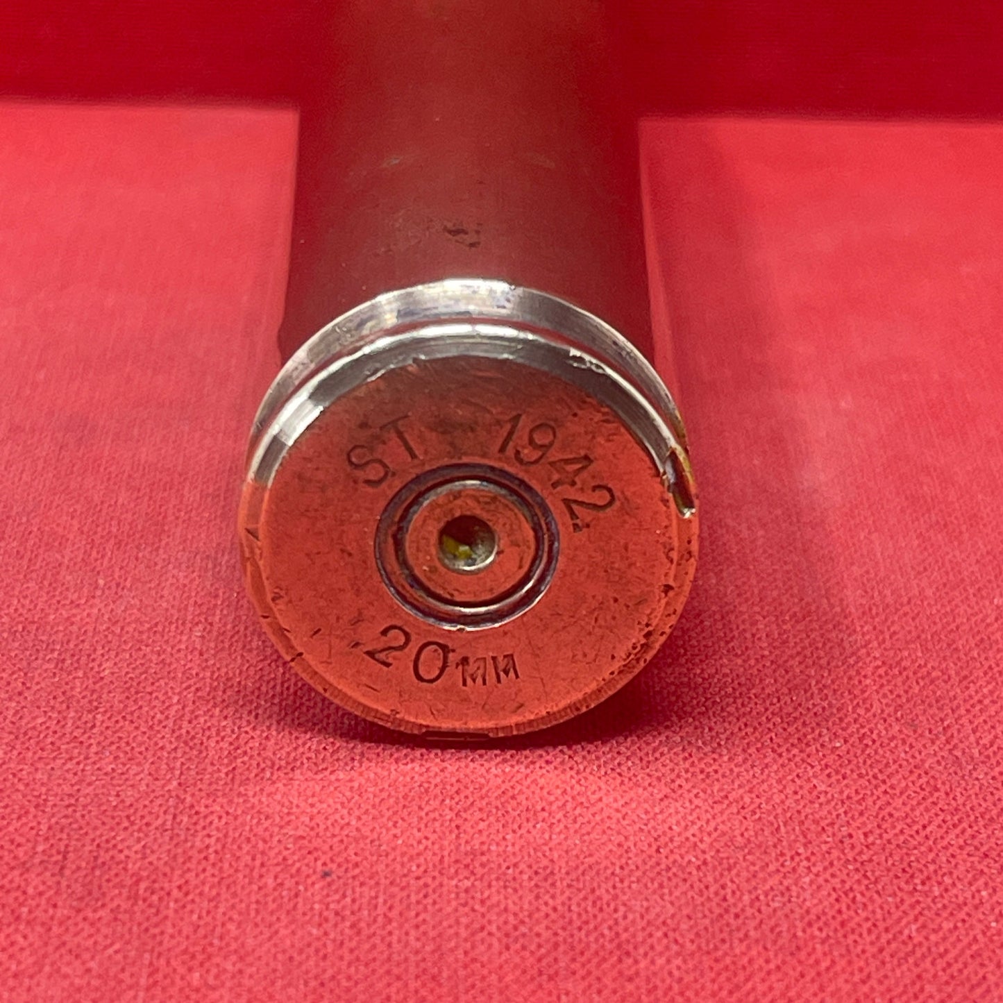 WW2 1942 British 20mm Ammunition Shell Casing
