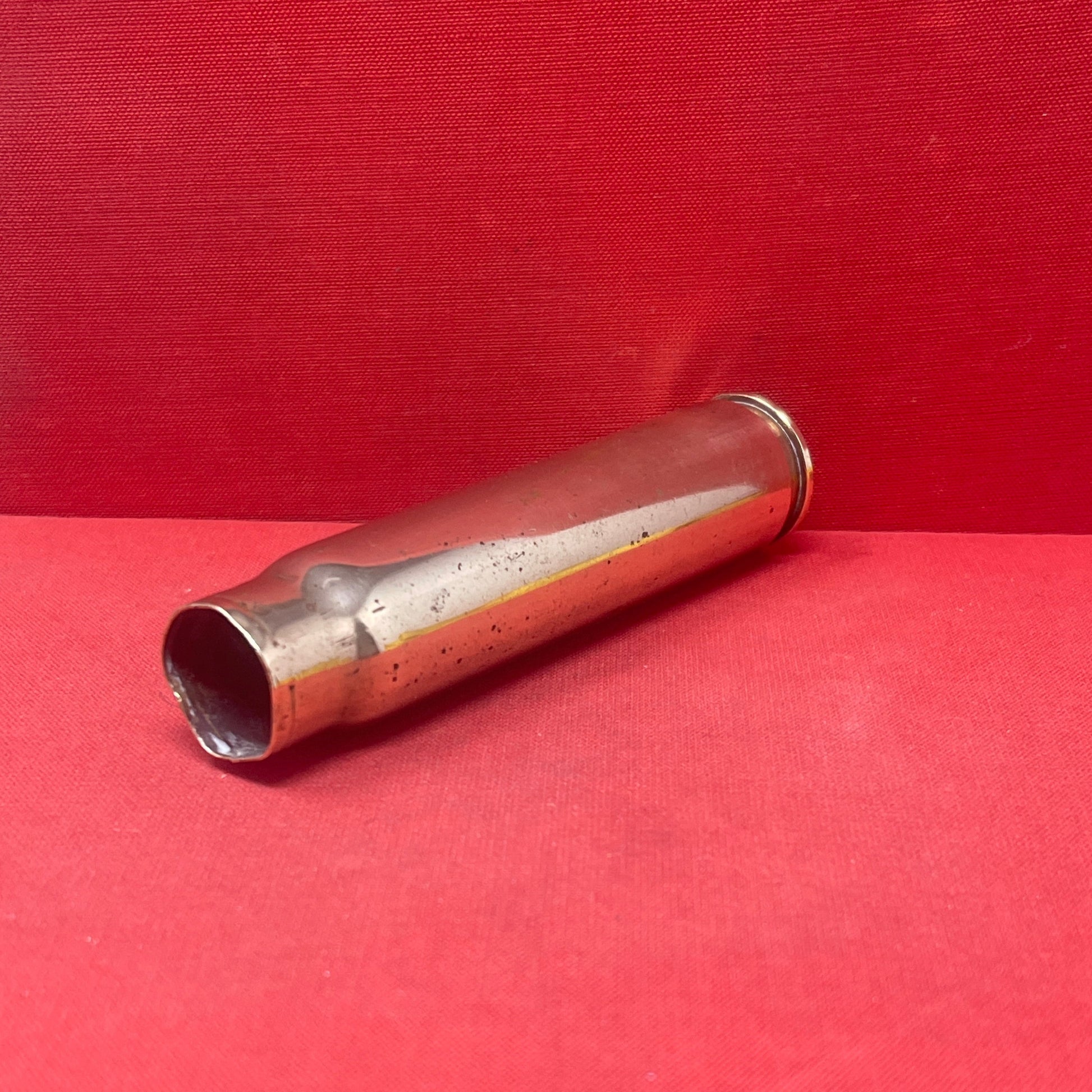 This particular 20mm casing was manufactured in  ST - Royal Ordnance Factory, Steeton