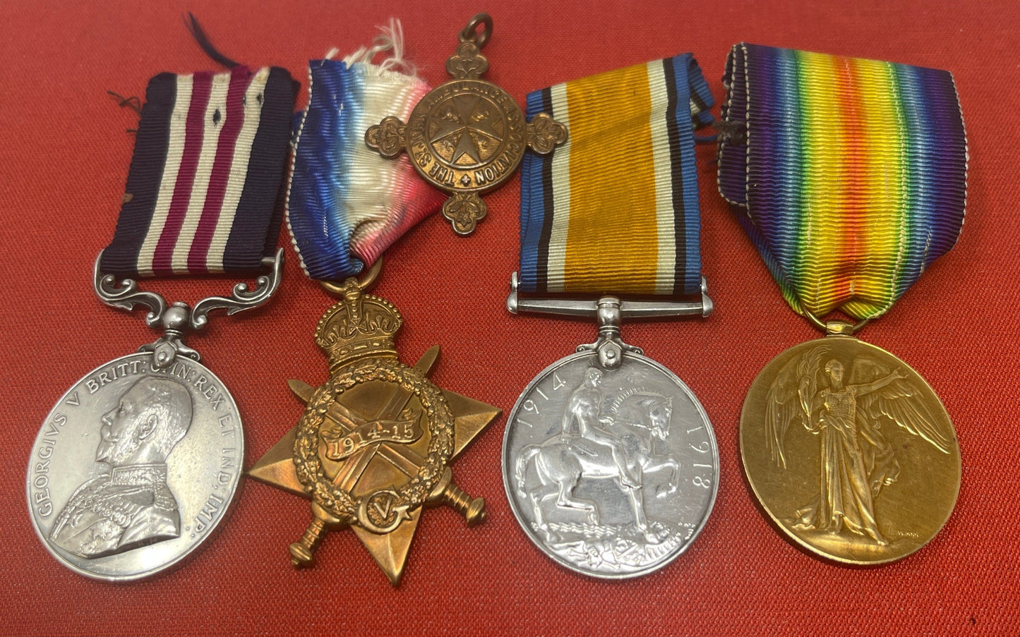 Great War MM Group Gnr J Muggleston D94 Brigade RFA