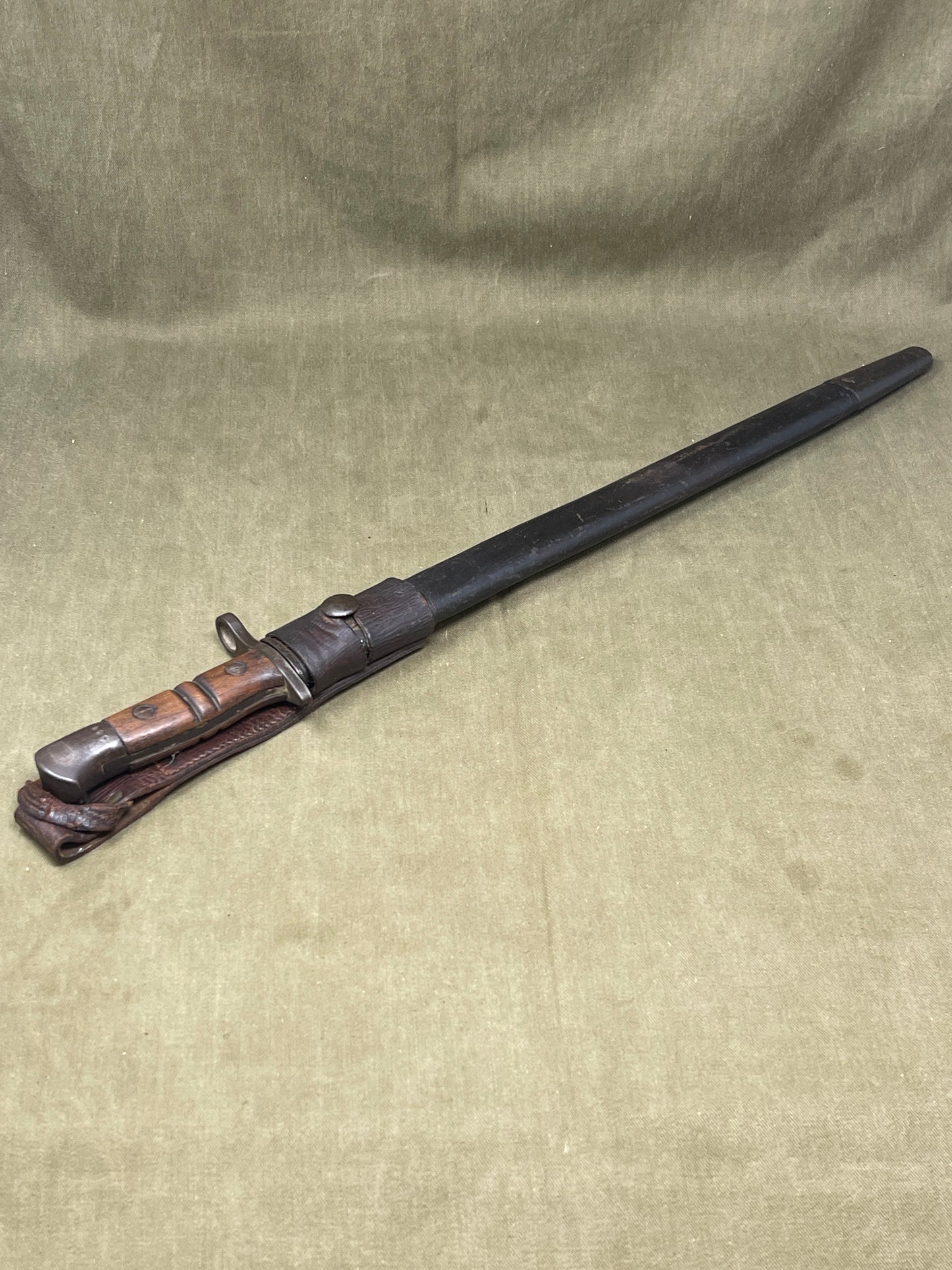 Original U.S. Army P14 M1913 Sword Bayonet – Remington January 1916 – Excellent Condition with LeatherFrog
