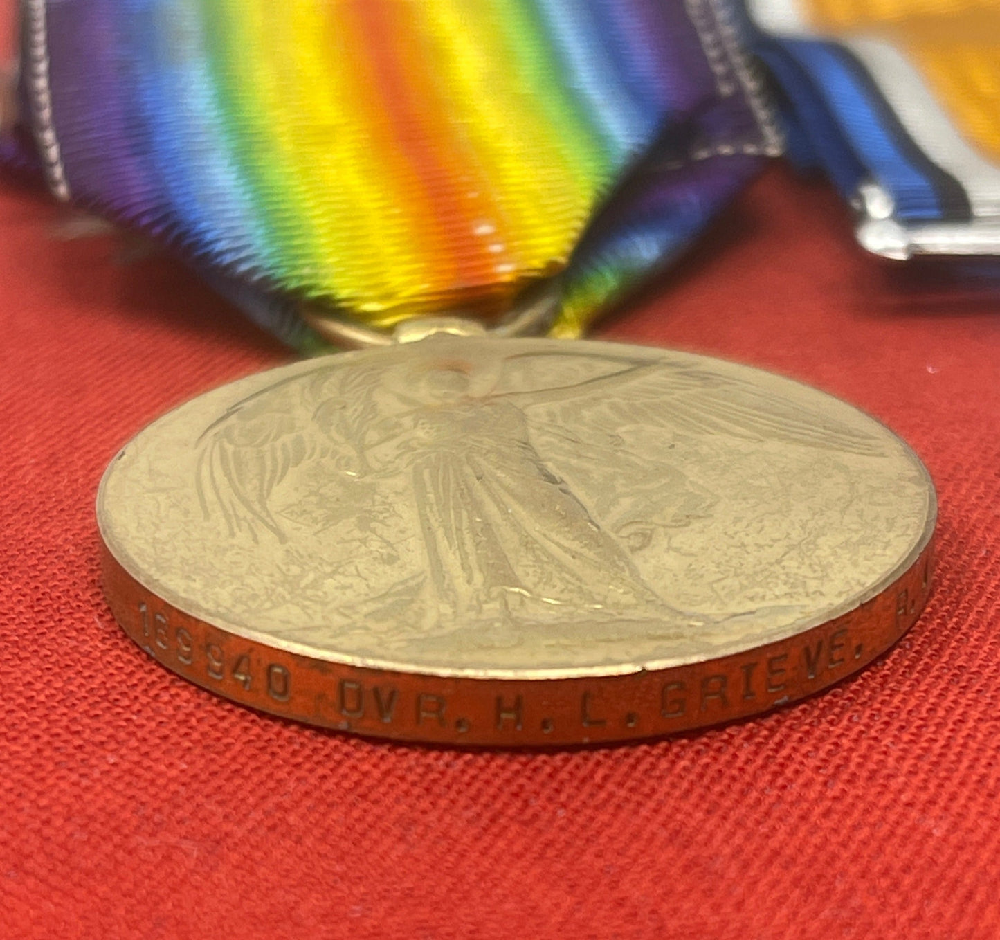 WW1 Pair RA British War Medal Victory Medal