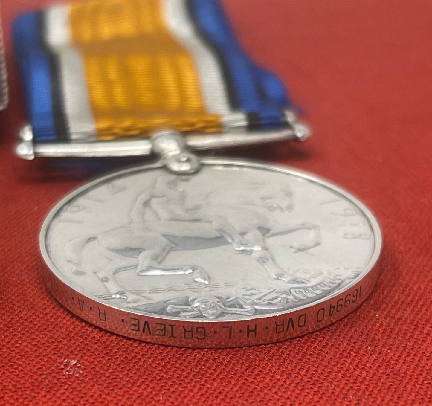 WW1 Pair RA British War Medal Victory Medal