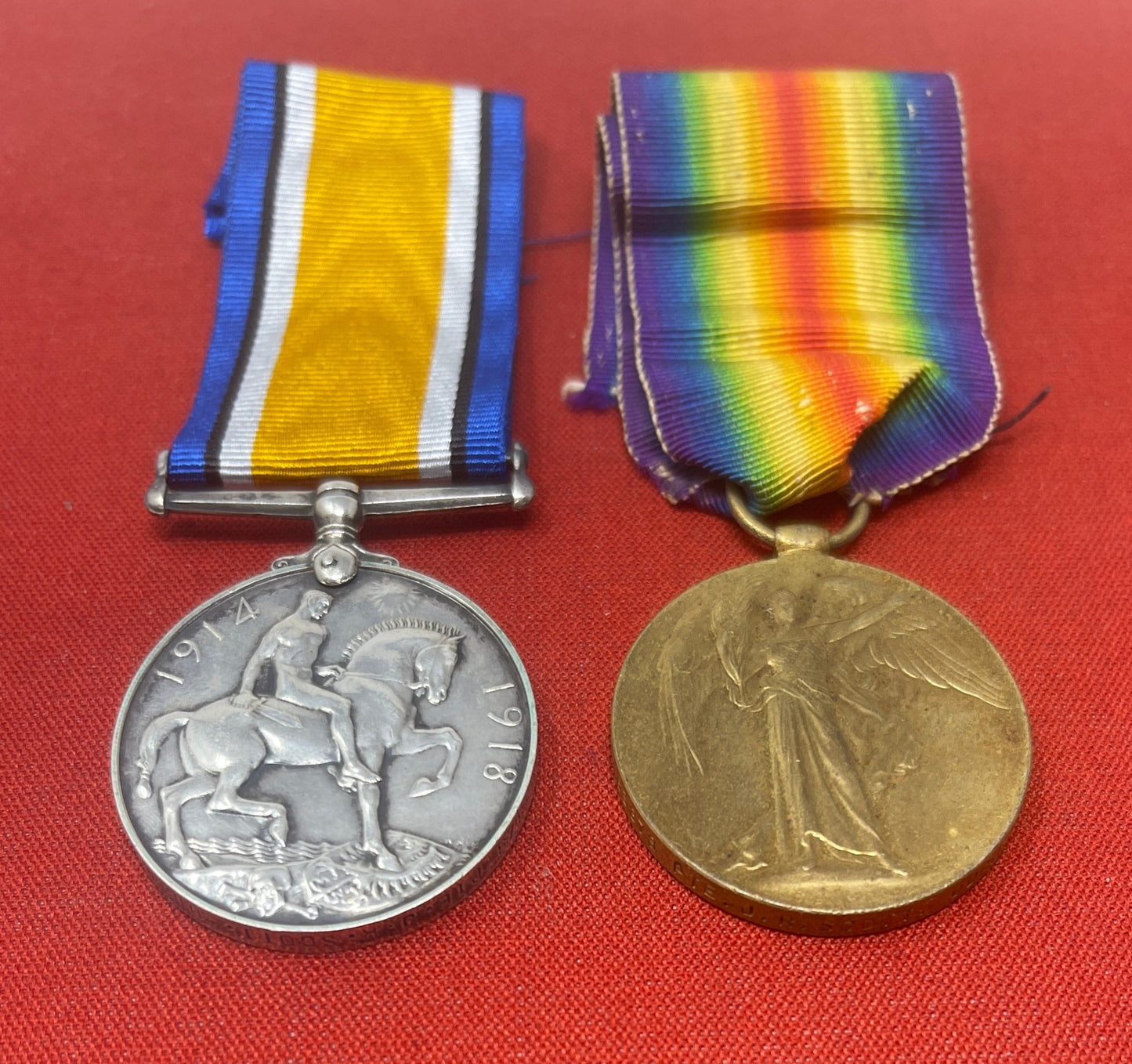 WW1 Pair Durham Light Infantry British War Medal Victory Medal