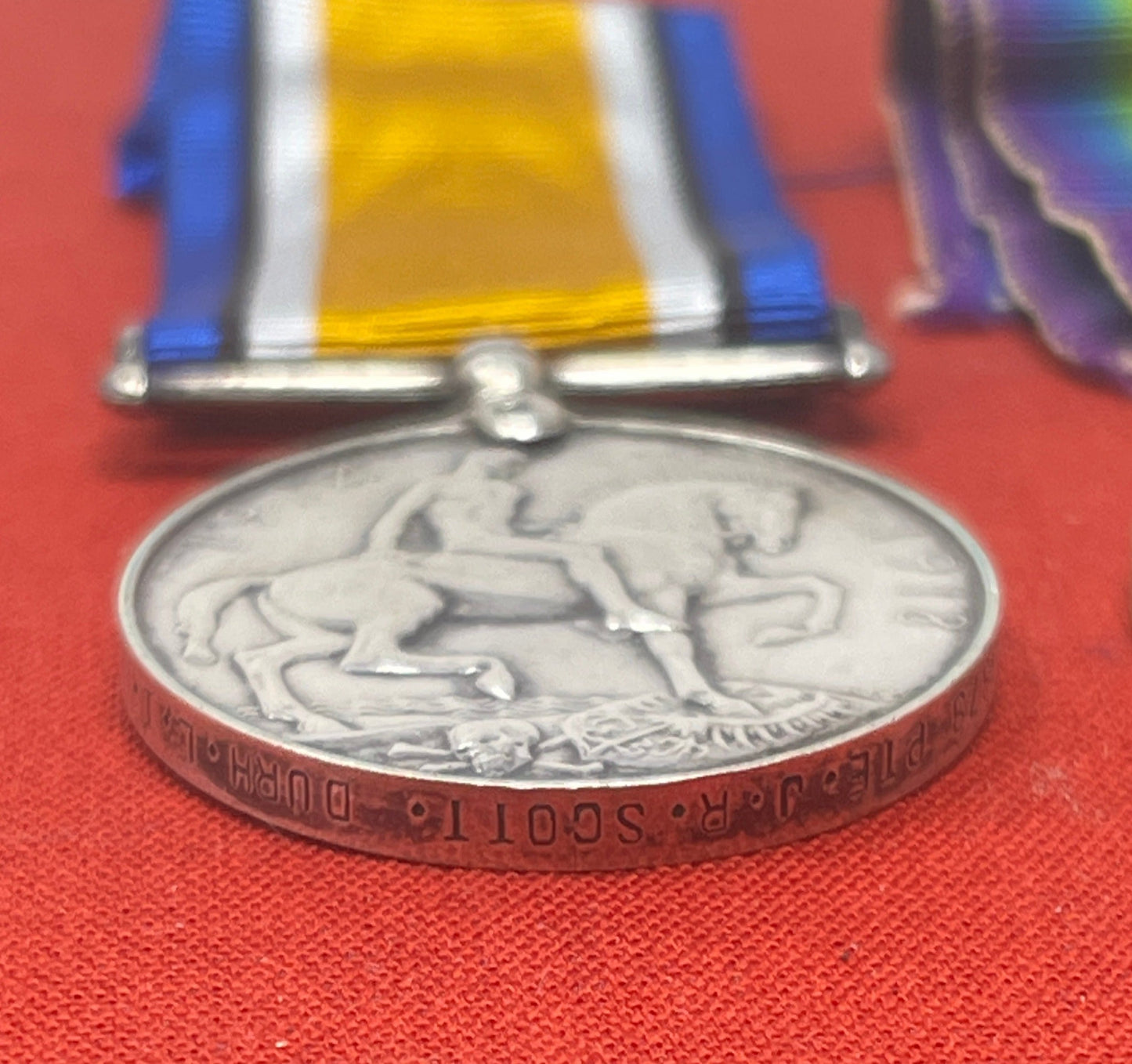WW1 Pair Durham Light Infantry British War Medal Victory Medal