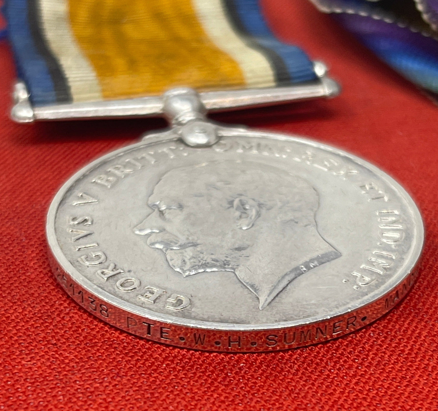 WW1 Pair Manchester Regiment - Labour Corp