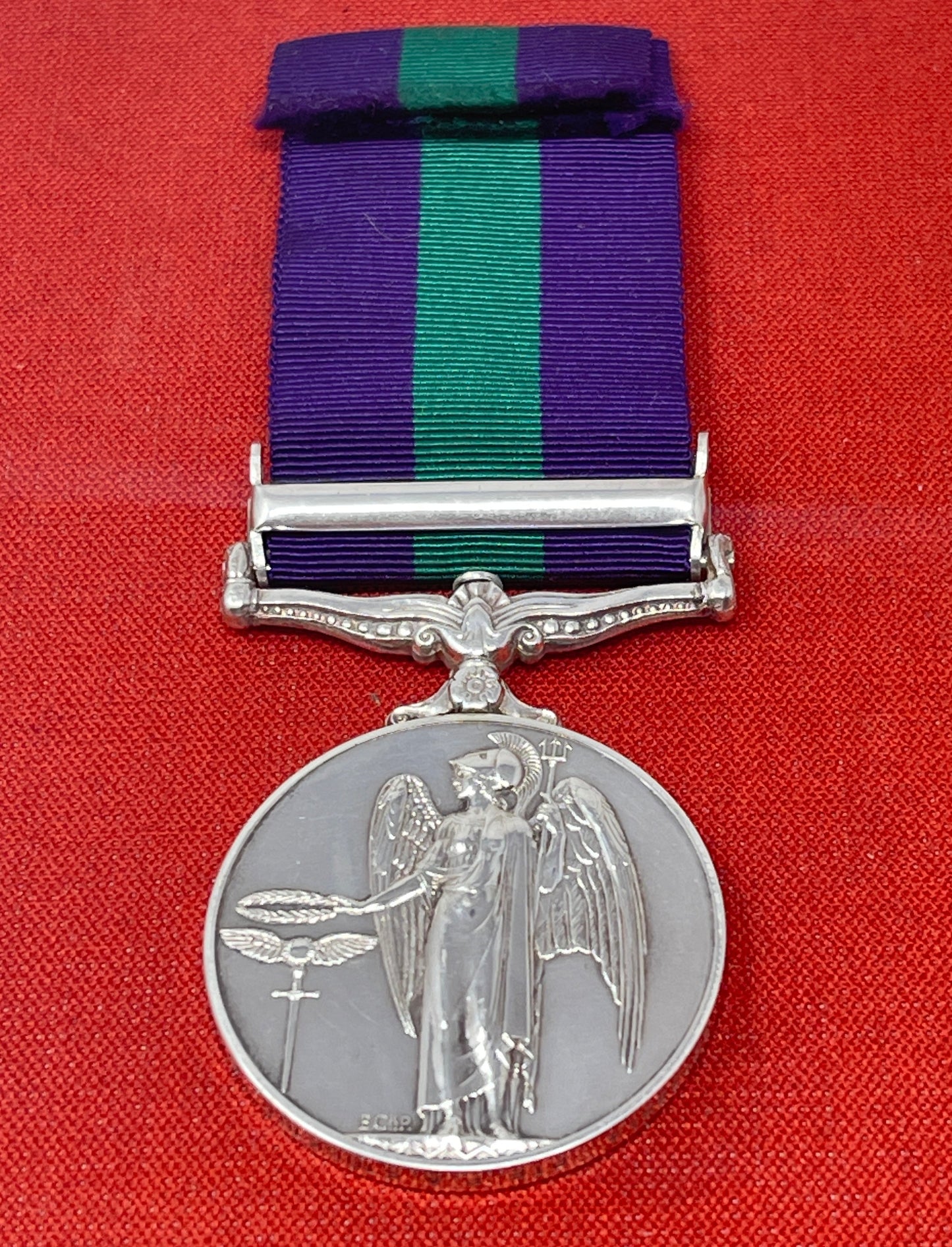 General Service Medal 1918-62, ERII, One Clasp, Malaya, Private P.A. Stockton East Yorkshire Regiment