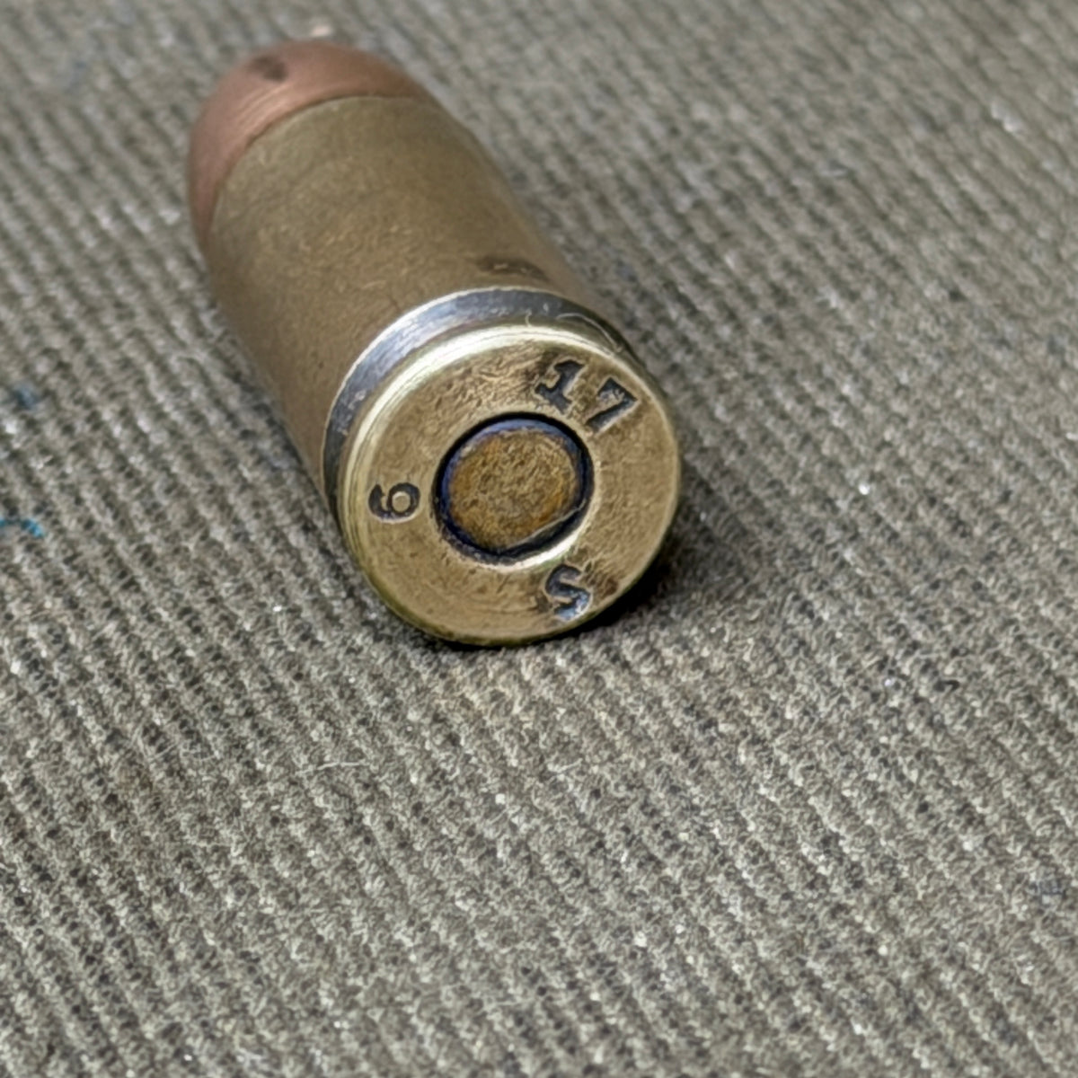 Original German 8mm Bergmann Simplex Pistol Cartridge – DWM K 488 K – Inert (Copy)