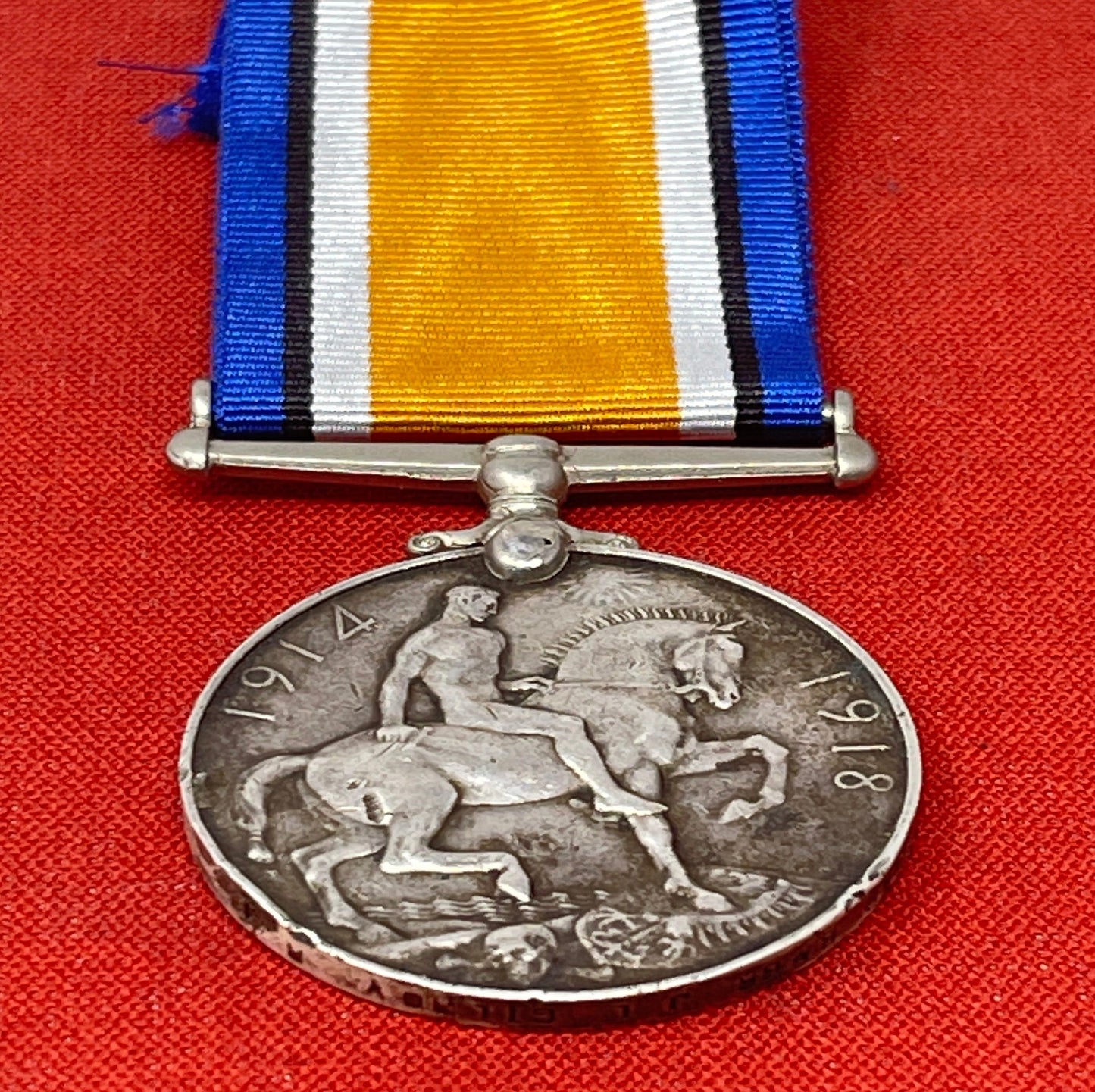 British War Medal Leicester Regiment Bmdr Gilroy