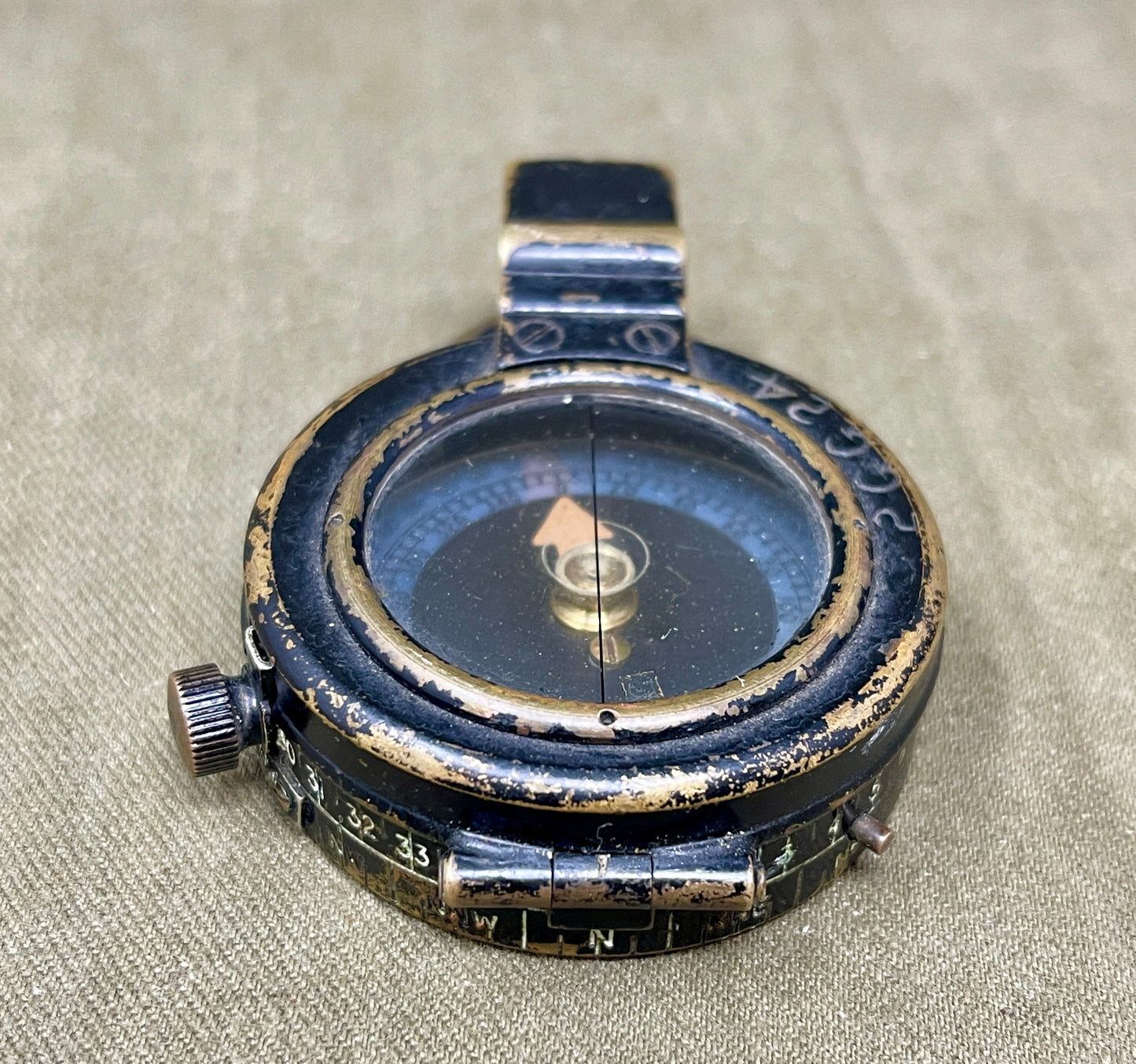WW2 1939 Dated British Barker & Sons MK IX Brass Compass