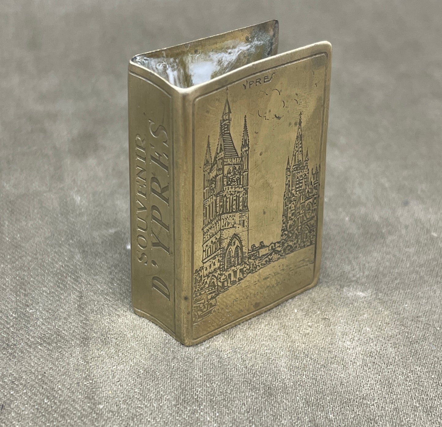 WW1 Souvenir Of The Great War Lord Kitchener Matchbox Holder
