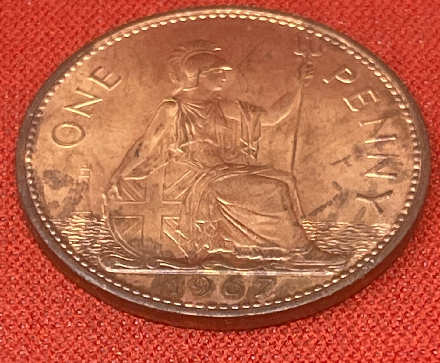 1967 Queen Elisabeth II One Penny