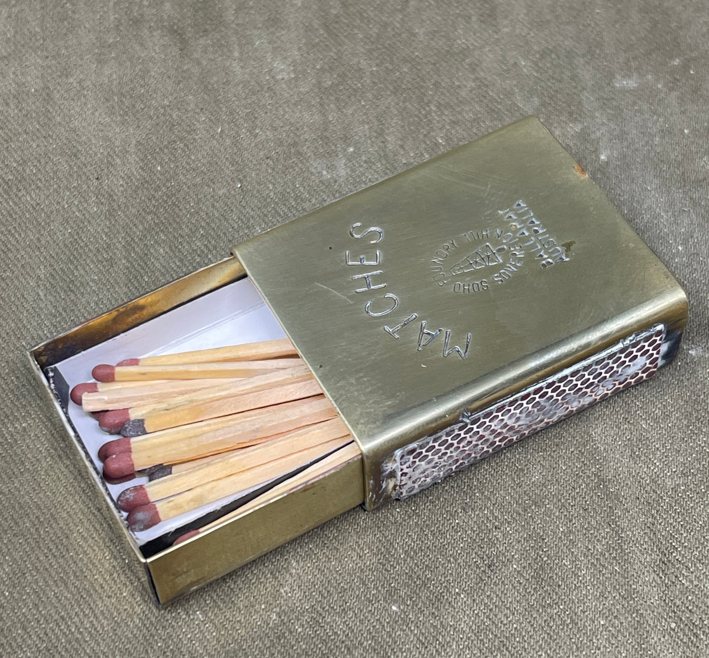 Vintage Brass, Aluminum & EPSN Match Holders – Antique Selection