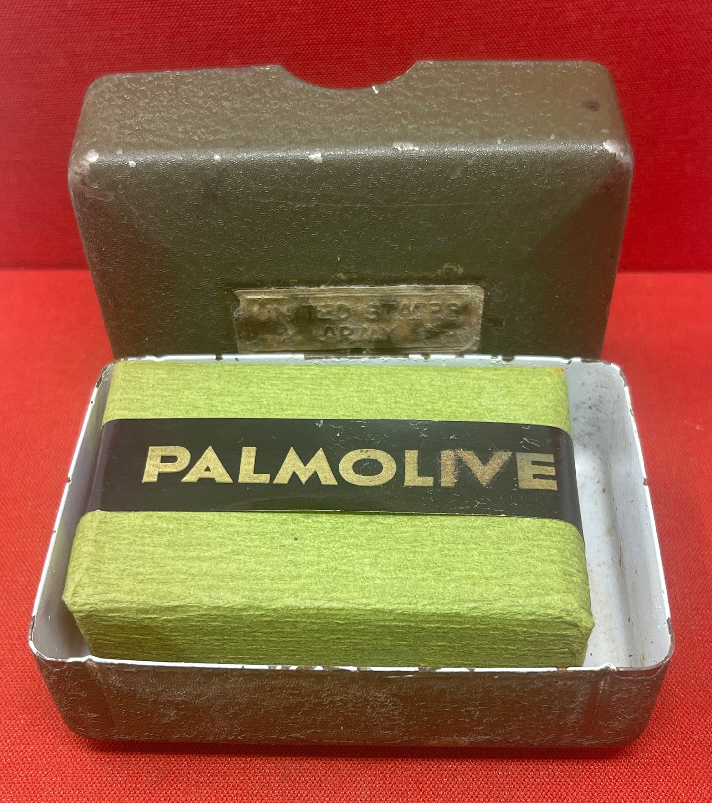 WW2 US Army Soap Dish Palmolive Soap