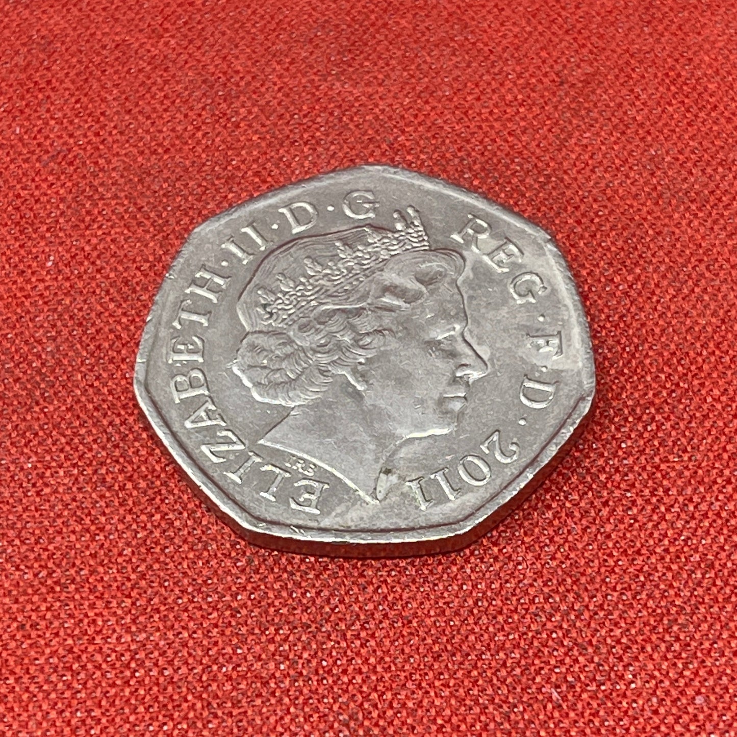 2011 London Olympics Wheelchair Rugby 50p Pence Coin Circulated