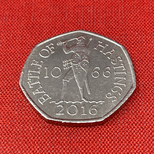 2016 Battle of Hastings 50p Fifty pence Coin Circulated