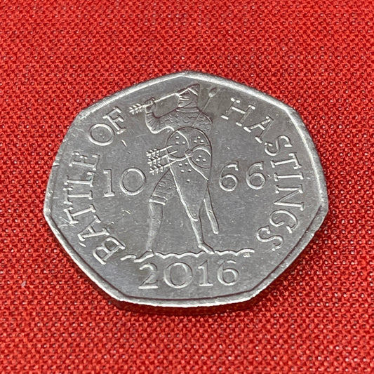 2016 Battle of Hastings 50p Fifty pence Coin Circulated
