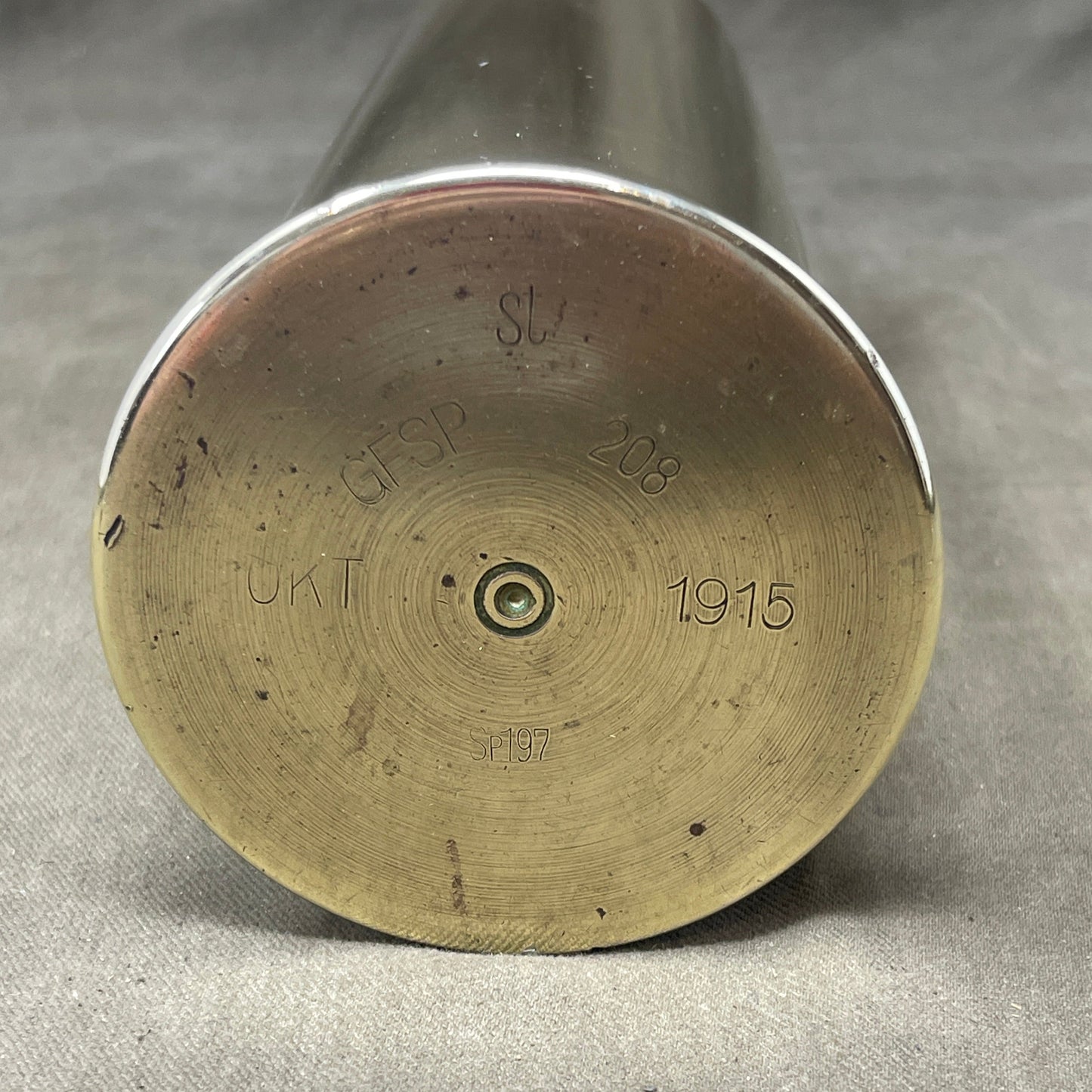 German WW1 Brass 75mm Cartridge