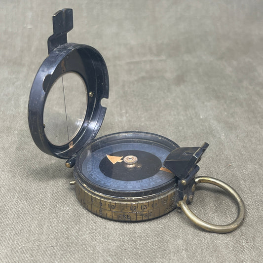 WWI British Verners Patent Marching Compass by Wright Ltd Dated 1916