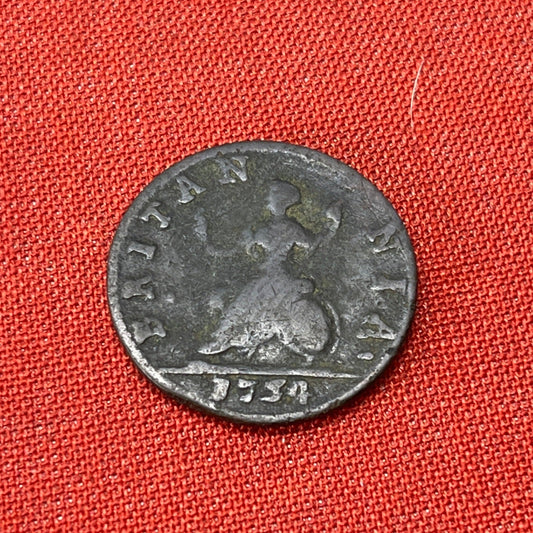 King George II Farthing 1754