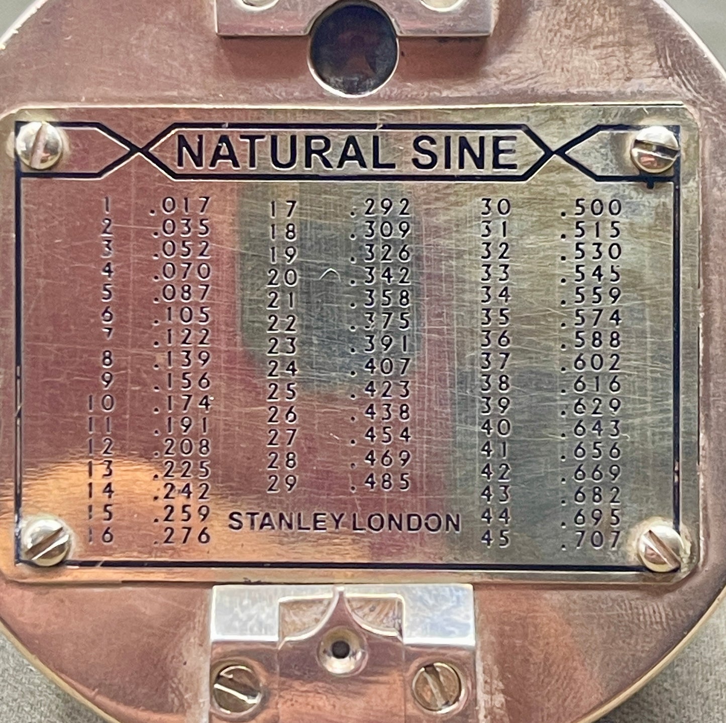 Stanley London Solid Brass Brunton Compass – Nautical Sine Model