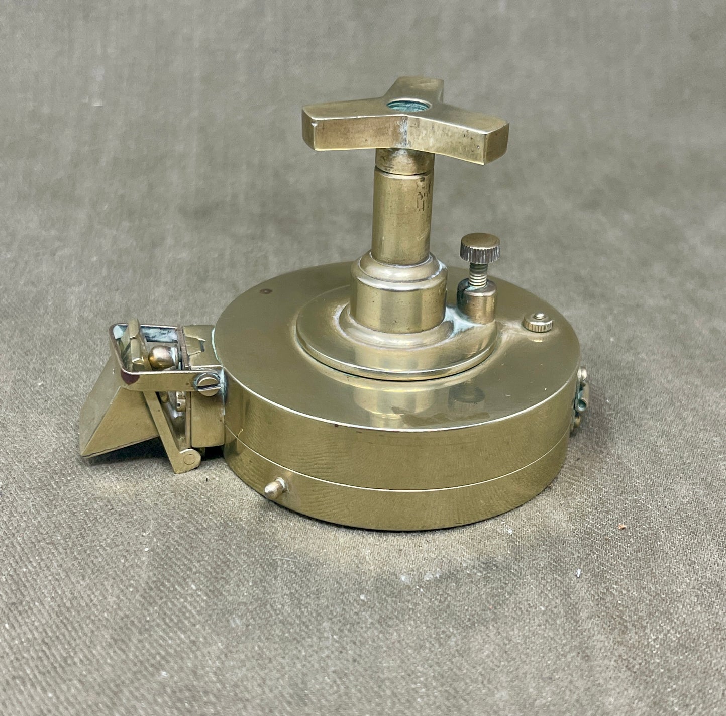 T. Cooke London Brass Prismatic Nautical Navigation Compass with Stand