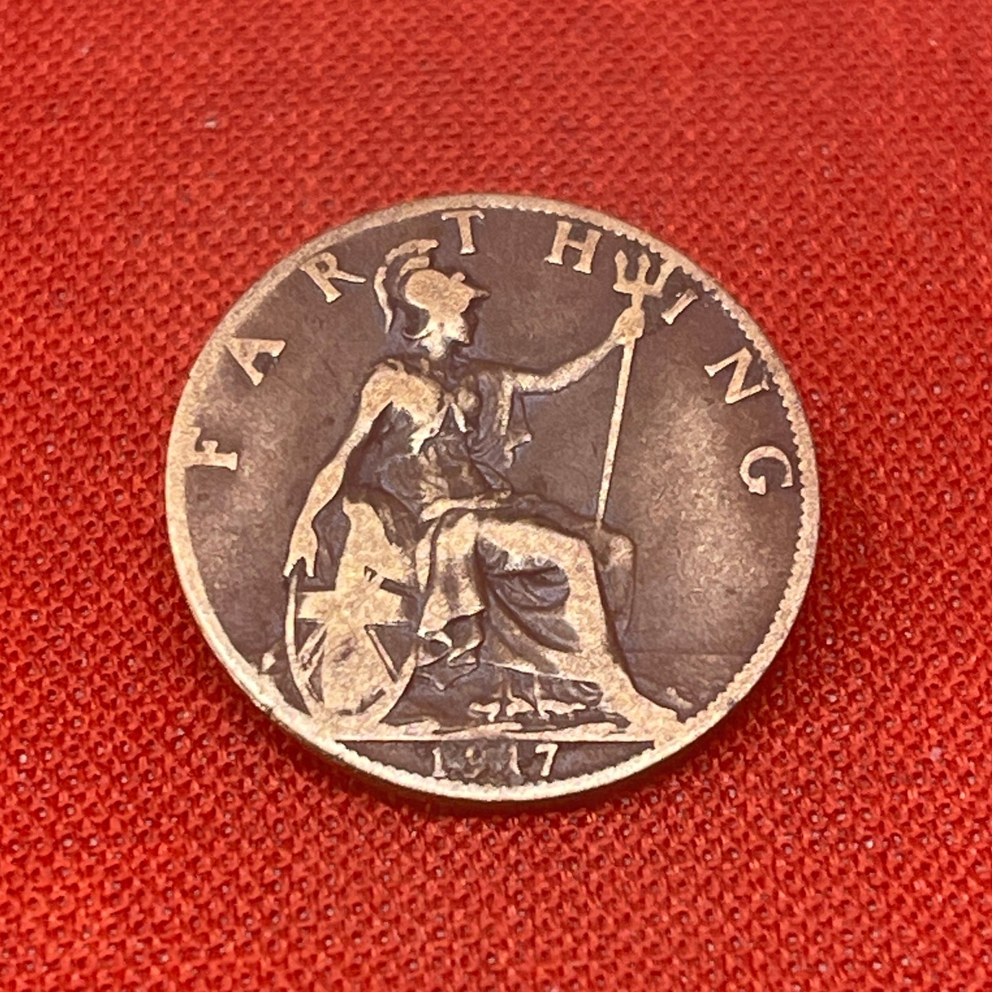 King George V Farthing 1917