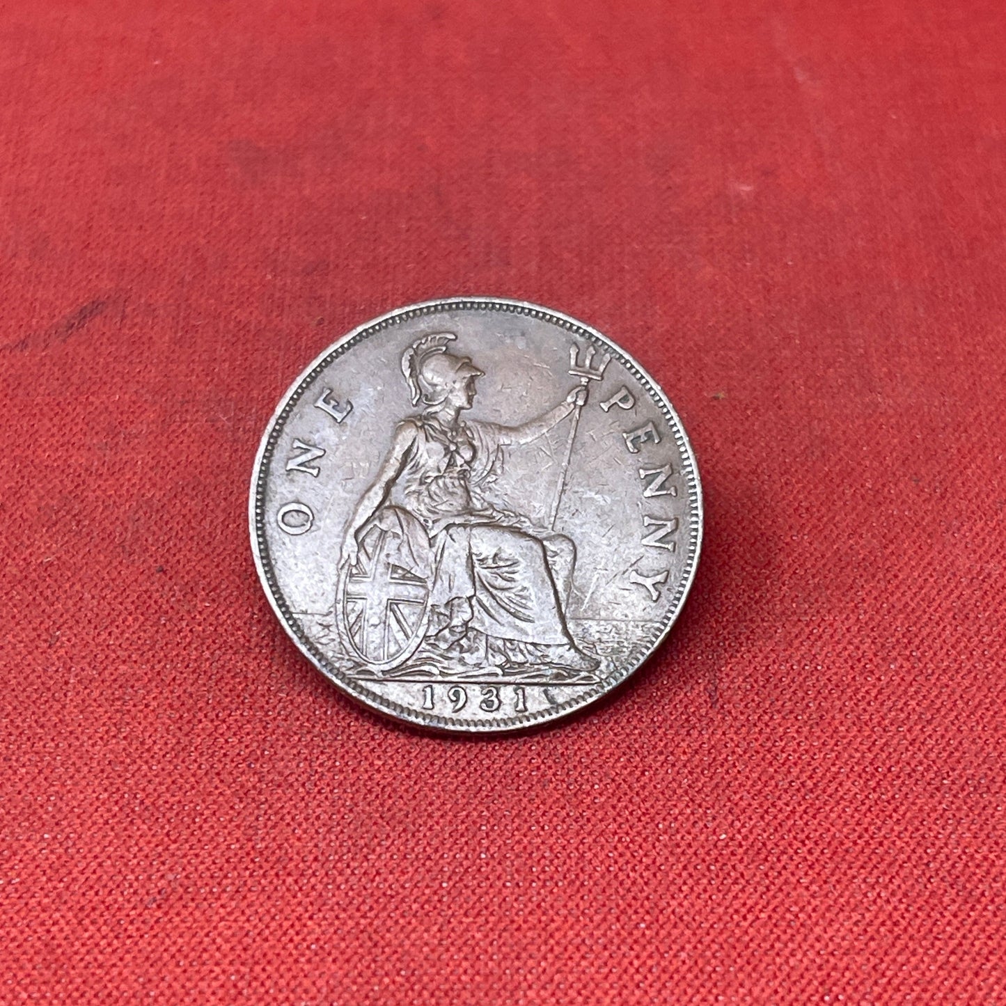 King George V One Penny Coins 1912-1936