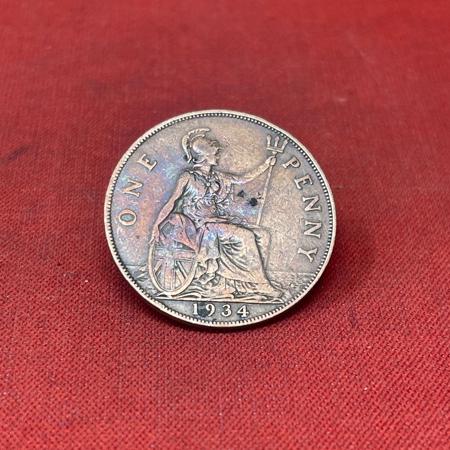 King George V One Penny Coins 1912-1936
