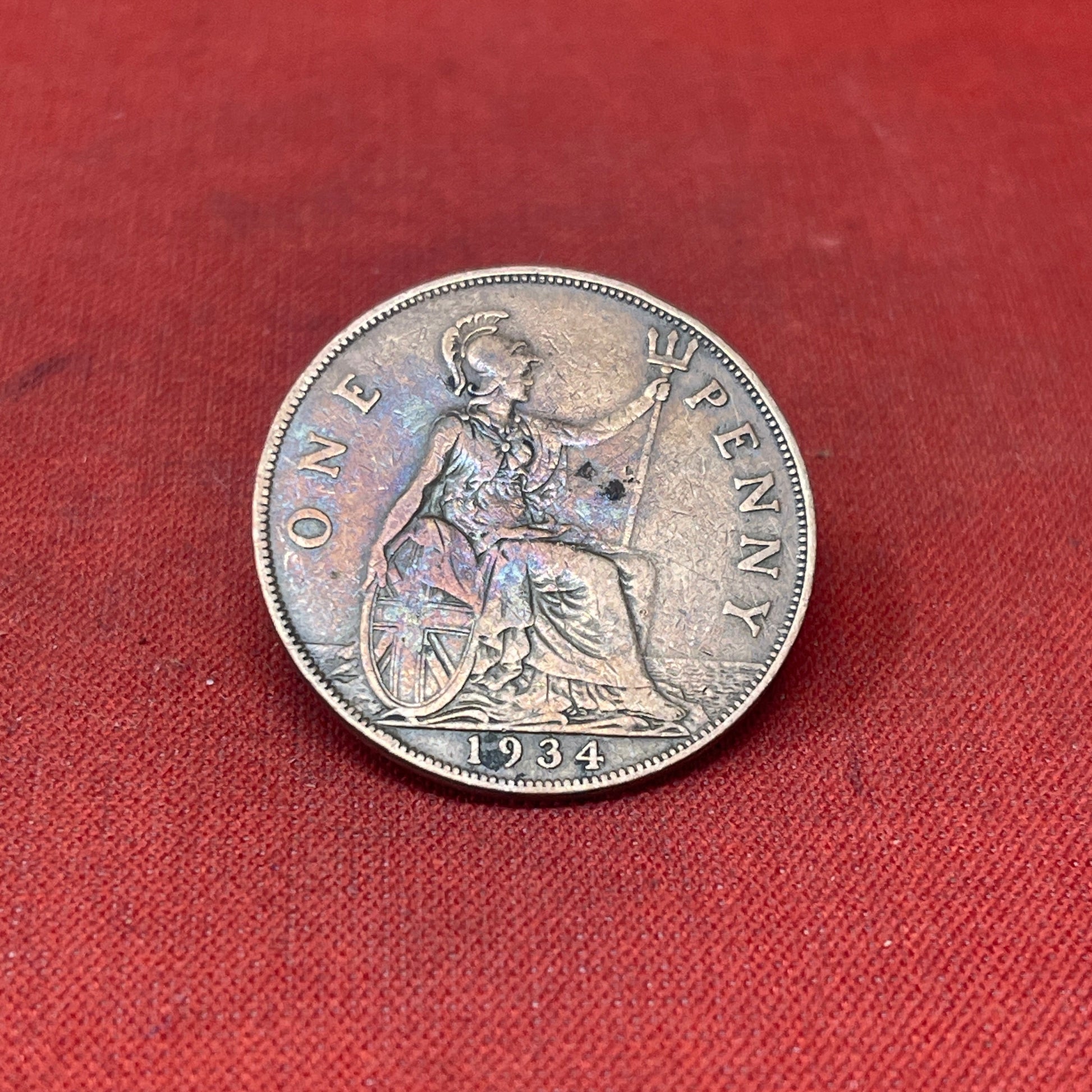 King George V One Penny Coins 1912-1936